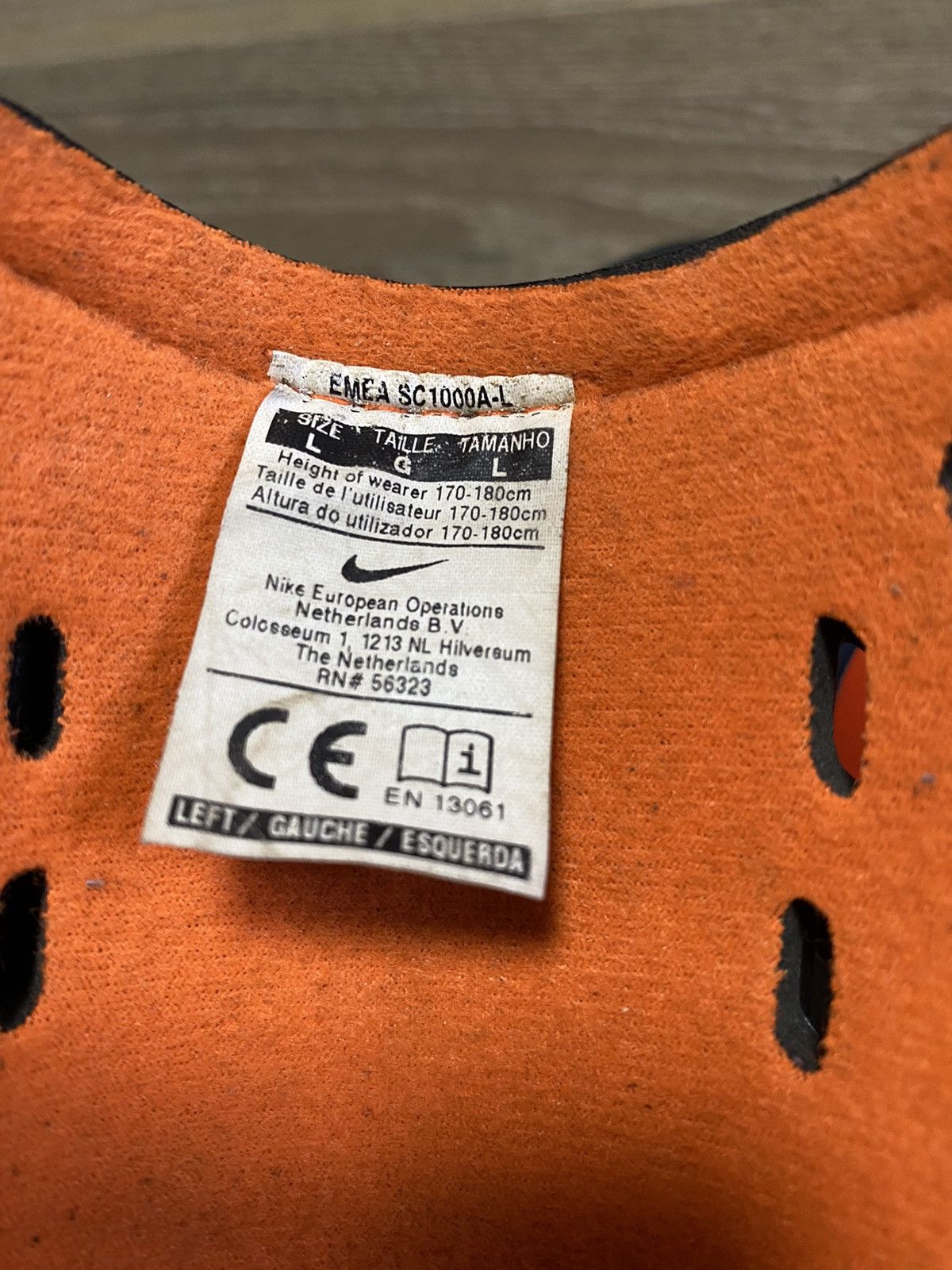 Nike × Vintage VTG Nike Total 90 Soocer Shields Size L Rare Black/Orange Size ONE SIZE - 8 Thumbnail