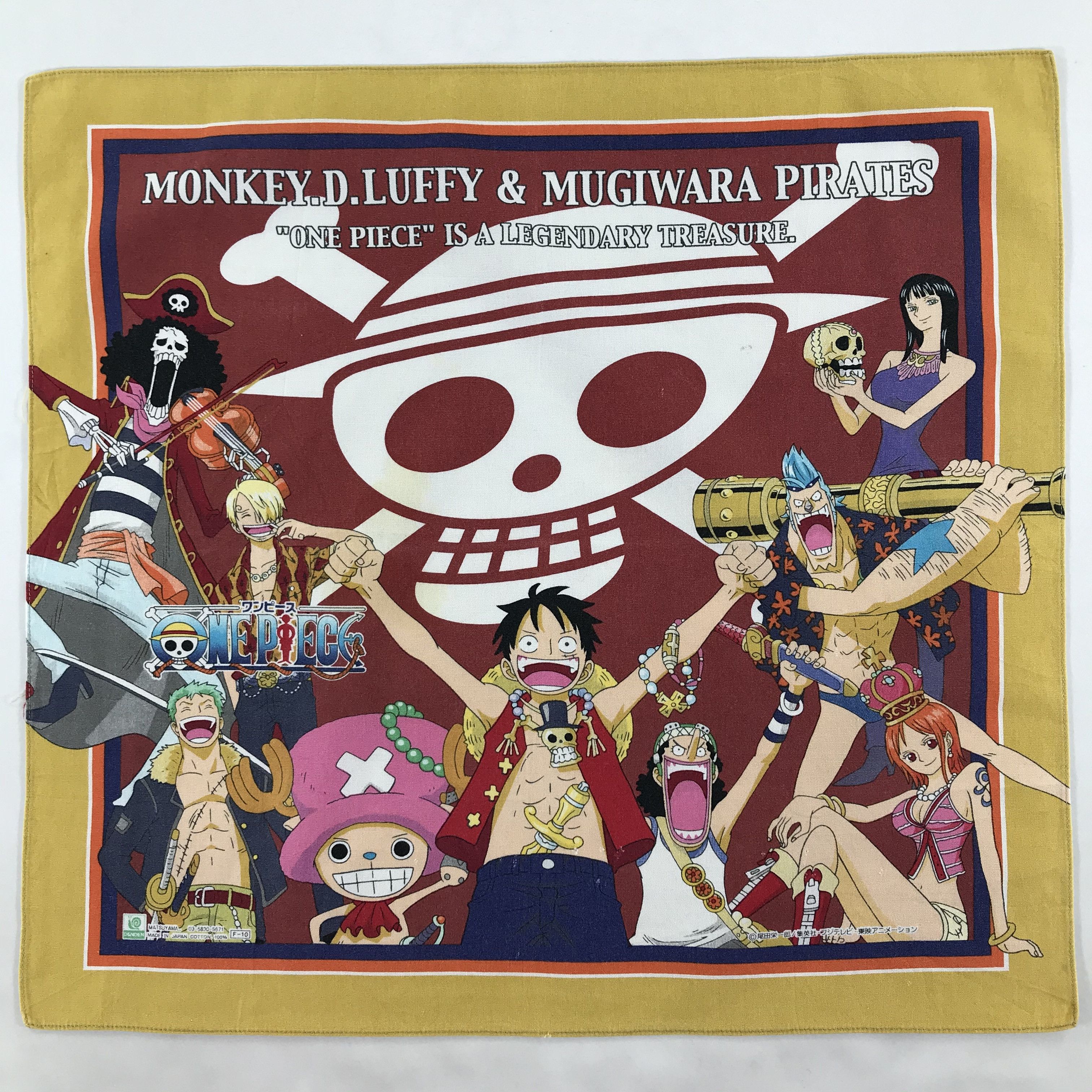 One Piece × Vintage One Piece Bandana / Handkerchief / Neckerchief - S1801 Size ONE SIZE - 1 Thumbnail