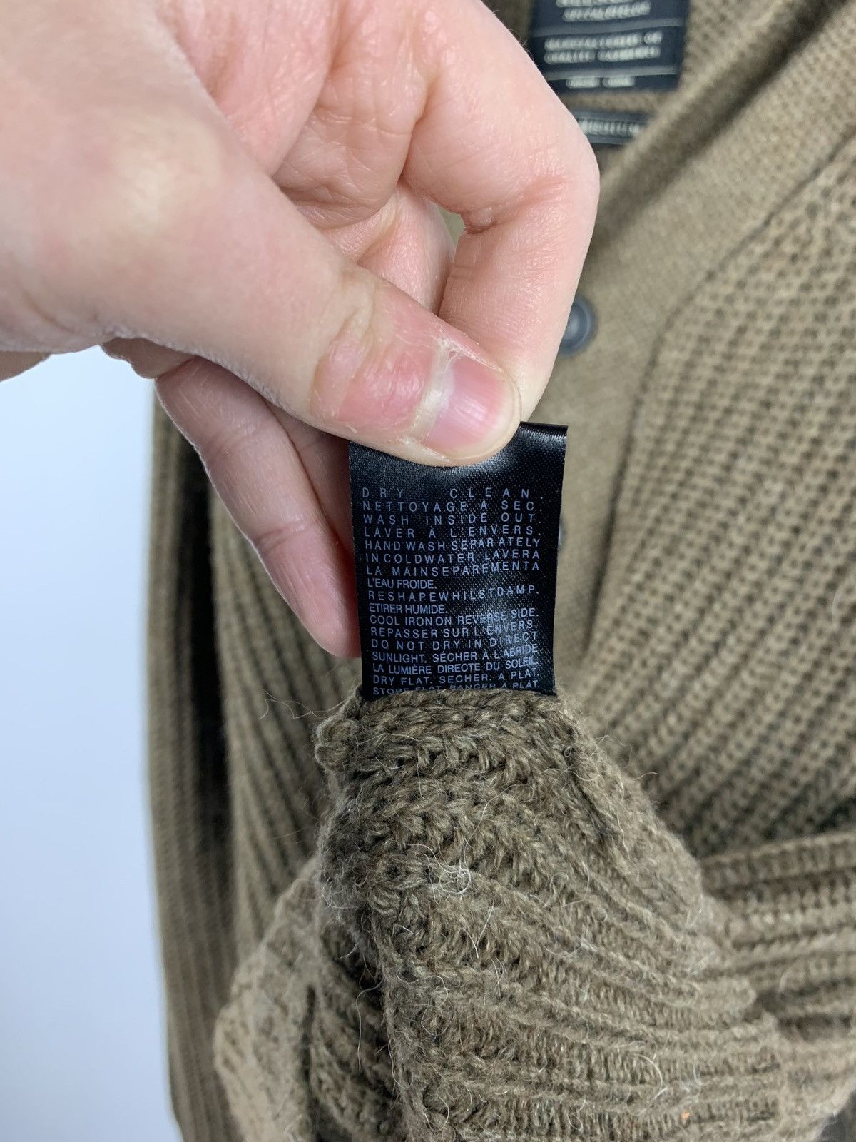 Allsaints Spitalfields Furness Cardigan Men’s Size M Olive