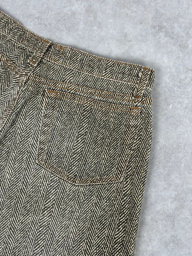 Roberto Cavalli 1990s Roberto Cavalli Zigzag Beige Pants Size US 32 / EU 48 - 8 Thumbnail