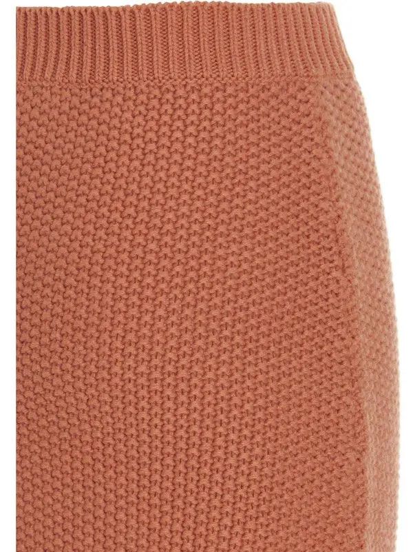 Chloe o1y0825 Midi Skirt in Salmon Pink Size 32" / US 10 / IT 46 - 4 Thumbnail