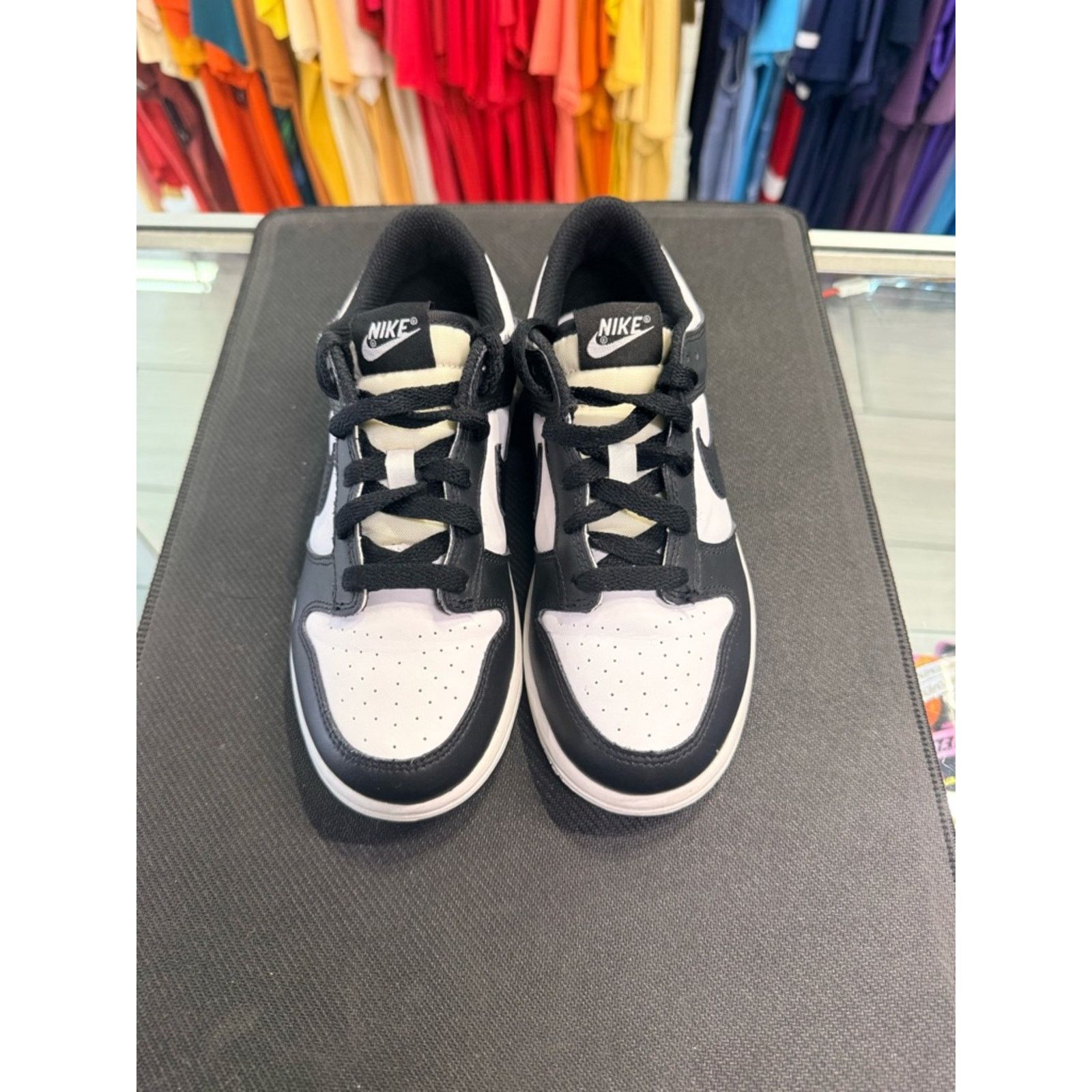 Nike Nike Dunk Low Panda Black White youth Sneakers Size US 5 / EU 37 - 4 Thumbnail