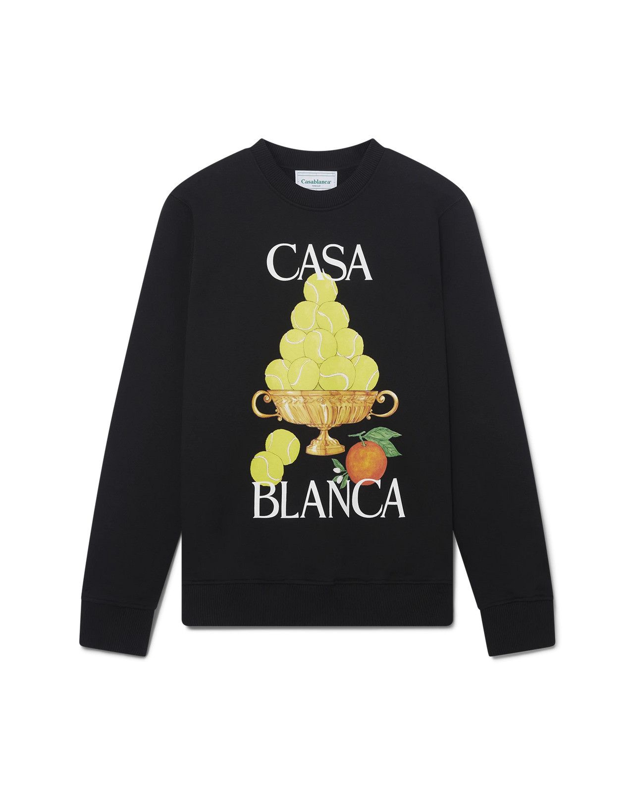 Casablanca os11x0725 L'Artiste Printed Crewneck Sweatshirt in Black Size US L / EU 52-54 / 3 - 1 Thumbnail