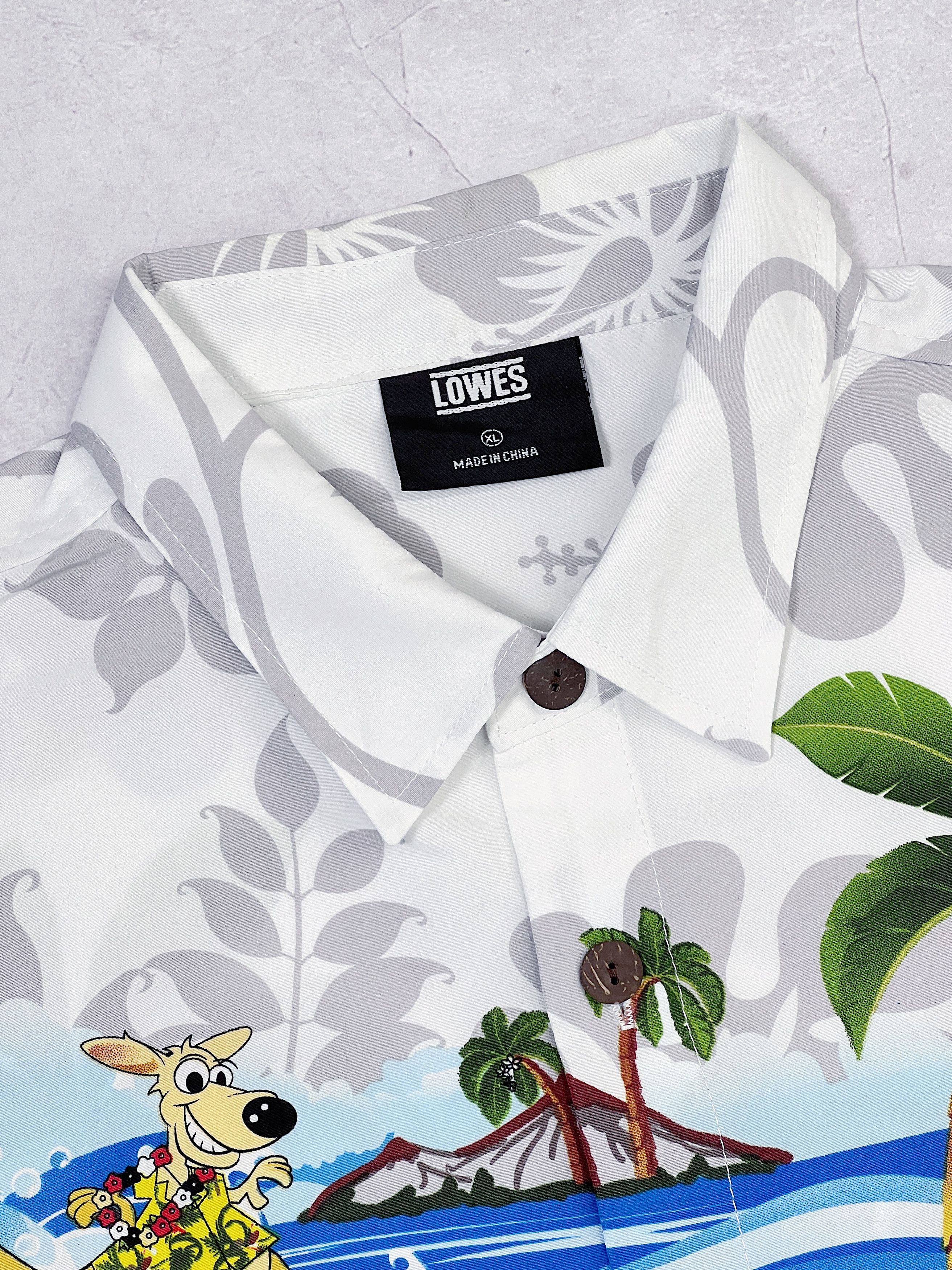 Other Lowes Hawaiian Shirt Australia Kangaroo Koala Ostrich Size US XL / EU 56 / 4 - 3 Thumbnail