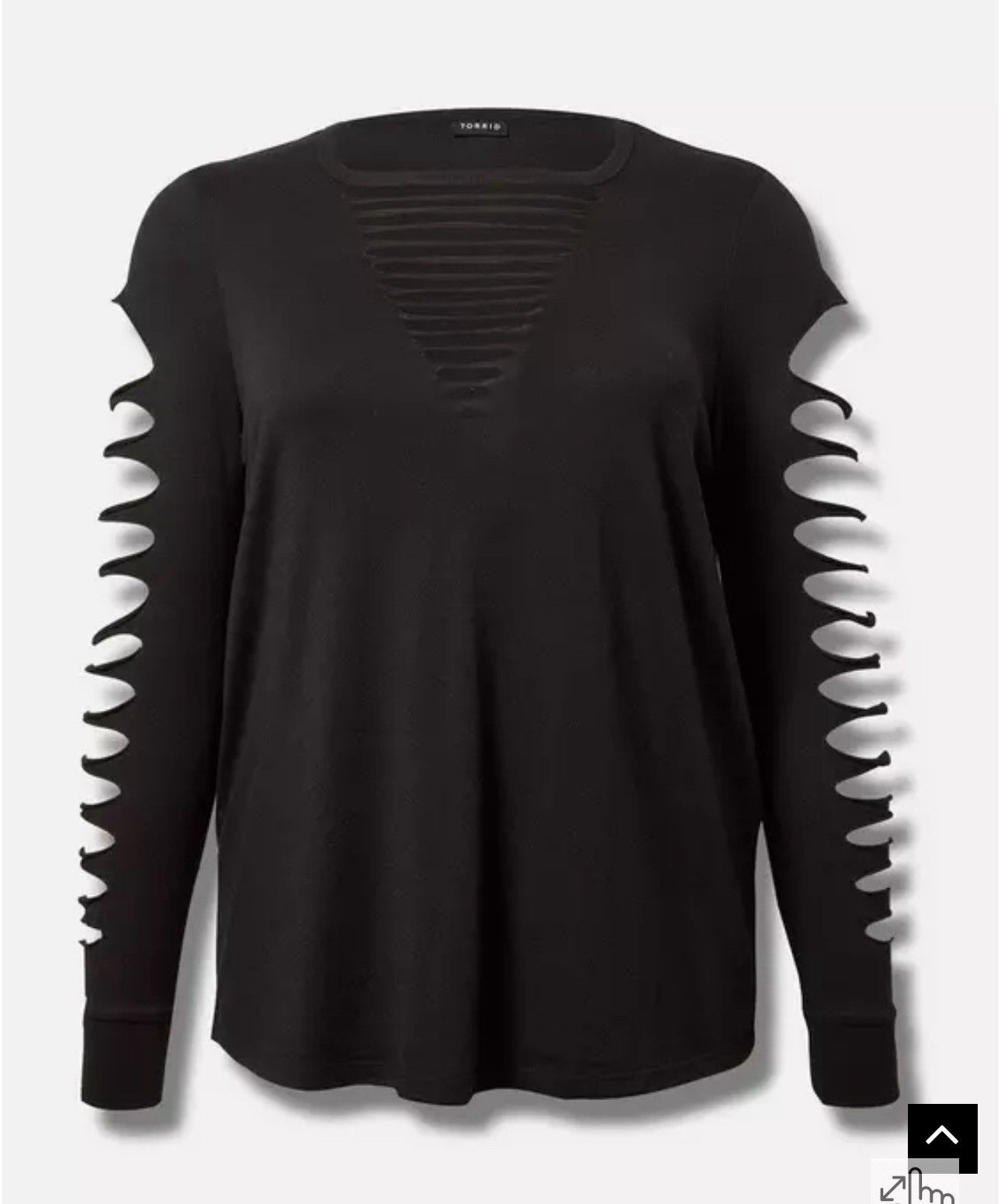 Torrid Classic Fit Cotton Crew Neck Slasher Tee Size 4XL / US 24-26 - 1 Thumbnail