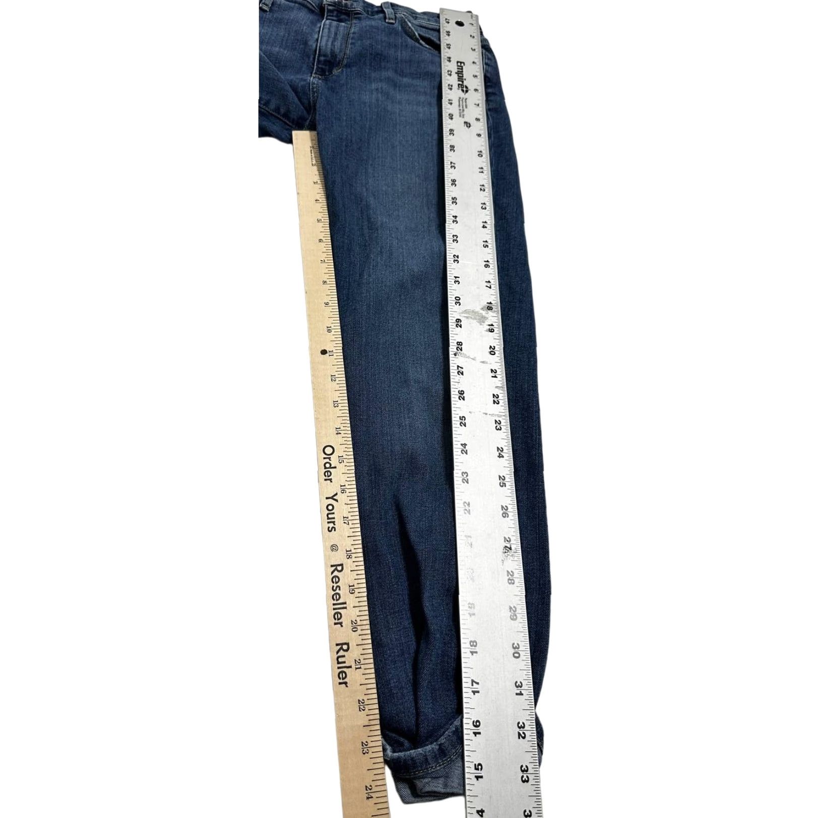 Vintage Joes Jeans Womens 30 Dark Blue Denim Cropped Mid Rise Cotton Blend Size 28" / US 6 / IT 42 - 5 Thumbnail