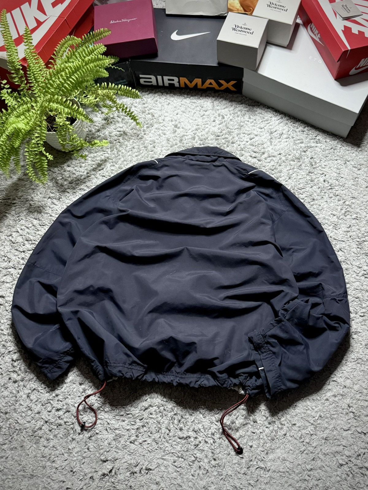 Nike 00s Nike Jacket Vintage Rare Nylon Swoosh Drill Streetwear Size US L / EU 52-54 / 3 - 6 Thumbnail