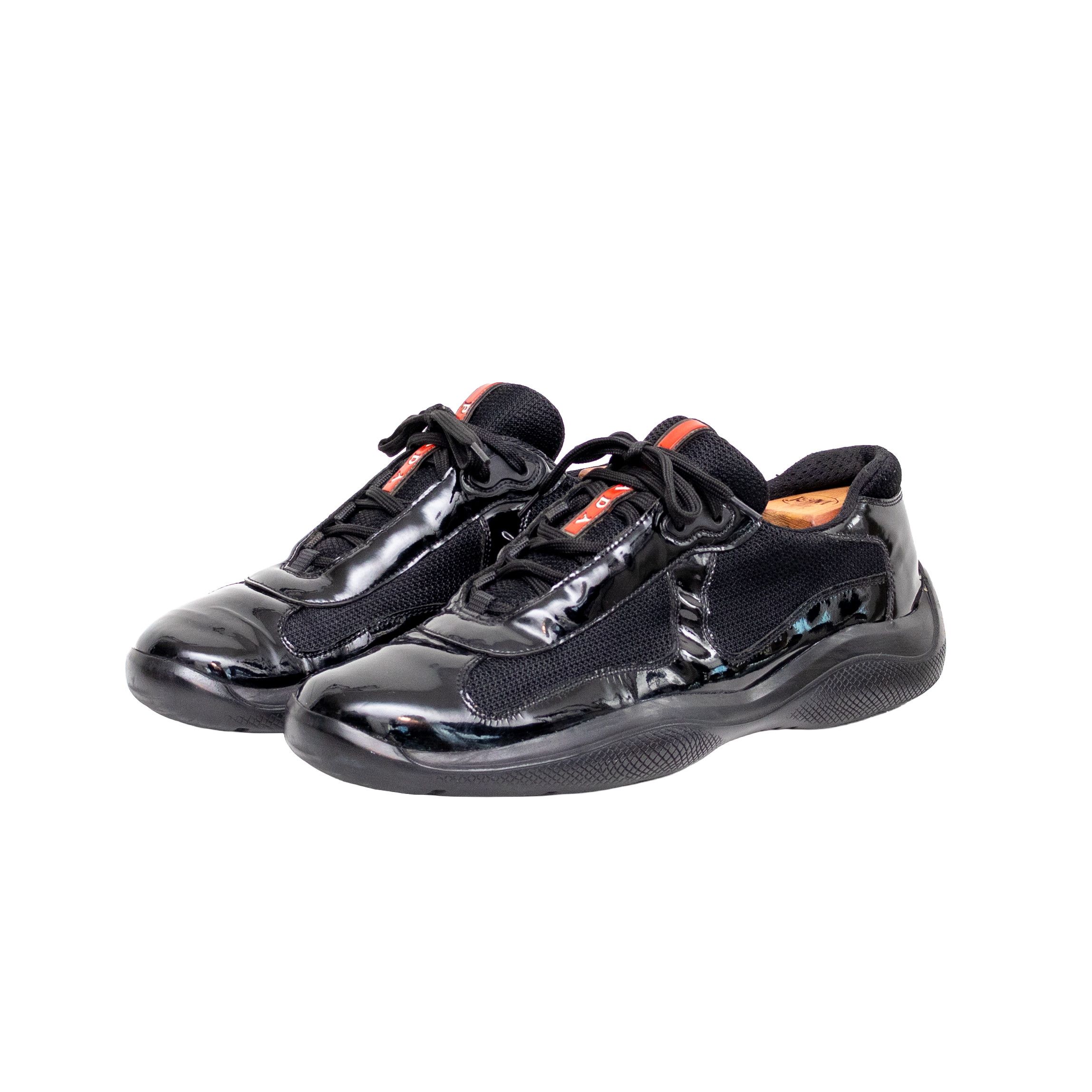 Prada Prada Toblach Leather Two Strap Sneakers OG UK 6.5 US 