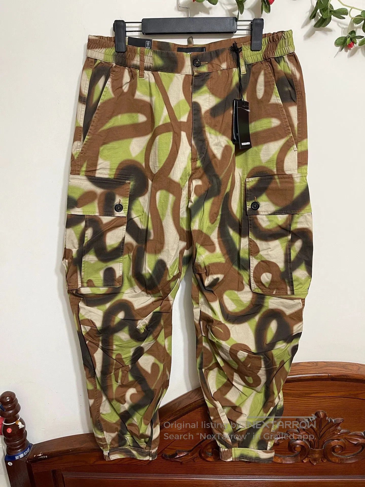 Dsquared2 Multi Camouflage Print Long Sleeve Button. Size US XS / EU 42 / 0 - 2 Thumbnail