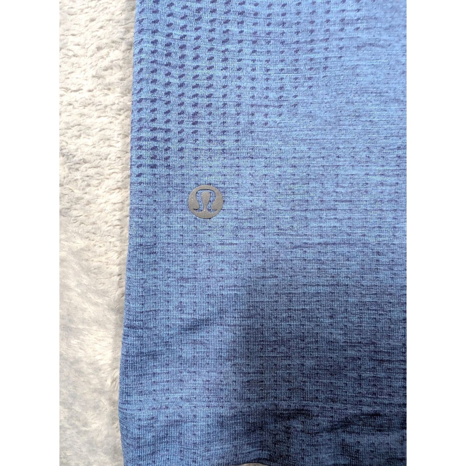 Lululemon Lululemon Mens XS Polo Shirt Blue Geometric Knit Golf Performance Stretch Top Size US XS / EU 42 / 0 - 6 Thumbnail