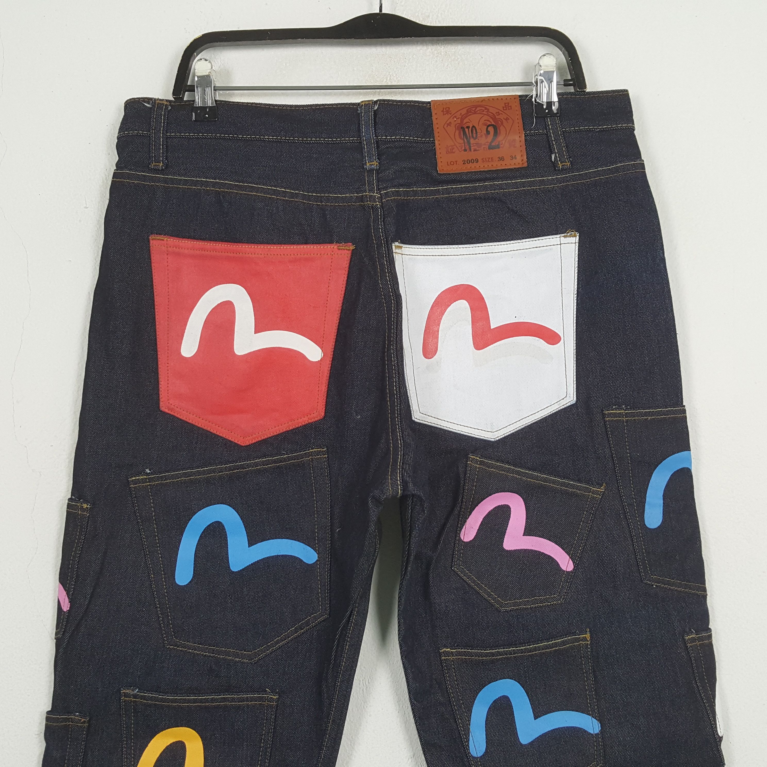 Japanese Brand EVISU Japanese Brand Fashion Design Style Jeans C280N26 Size US 34 / EU 50 - 2 Thumbnail