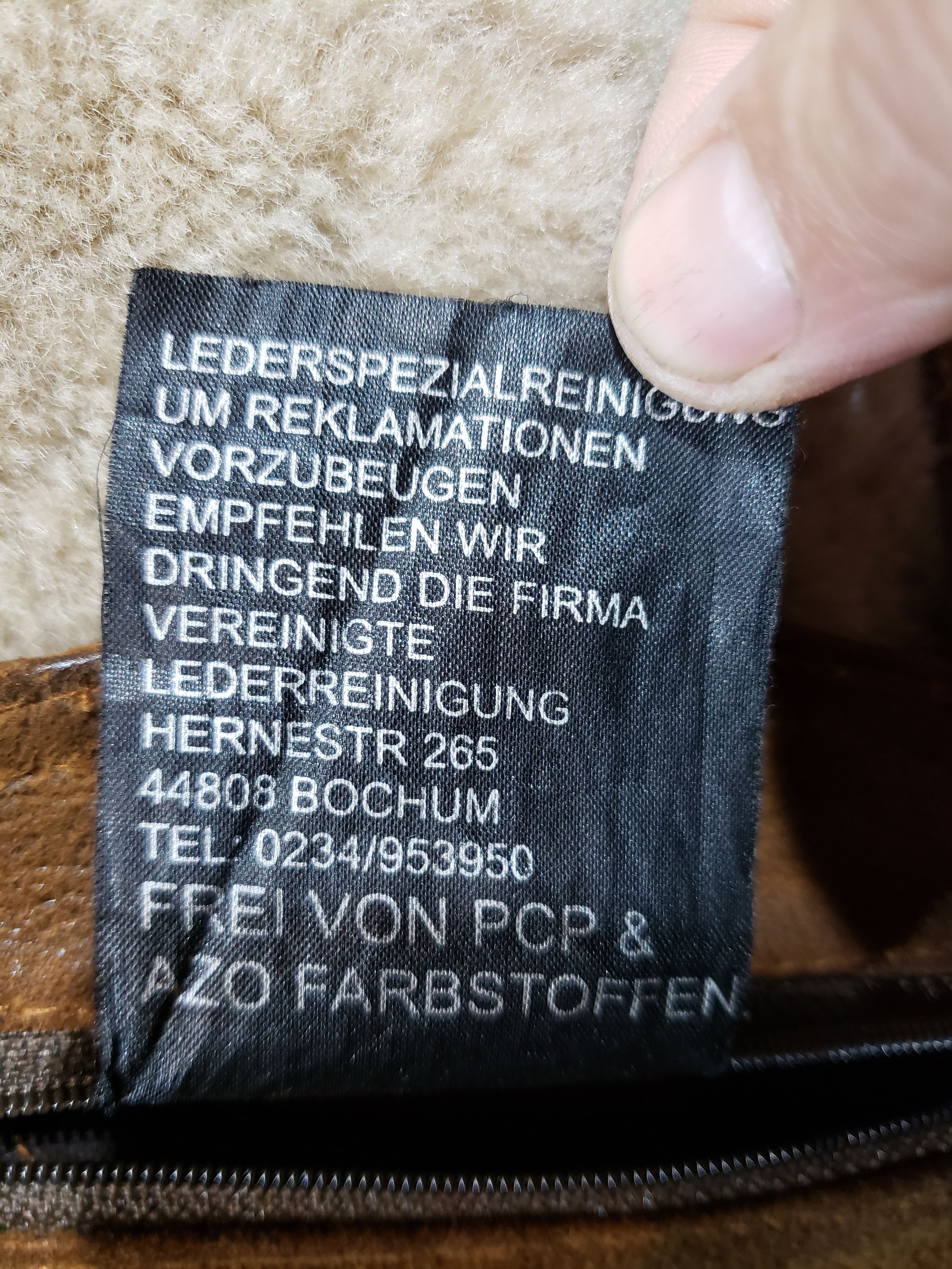 Other Brown men's sheepskin coat with buttons. Size US L / EU 52-54 / 3 - 9 Thumbnail