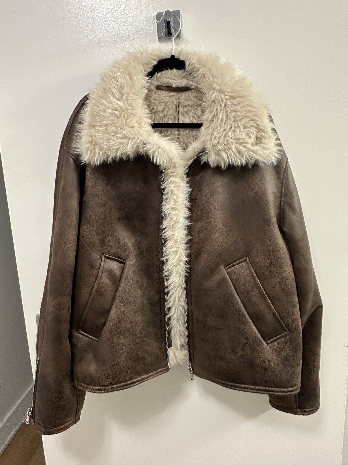 Sefr Sefr aviator leather jacket Size US XL / EU 56 / 4 - 2 Thumbnail