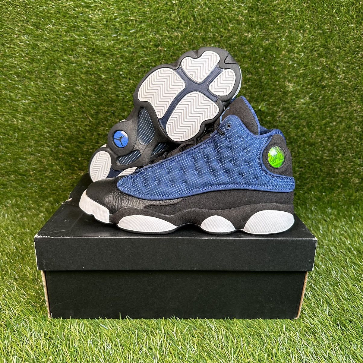 image of Nike Air Jordan 13 Gs Brave Blue Navy Shoes, Men's (Size 7)