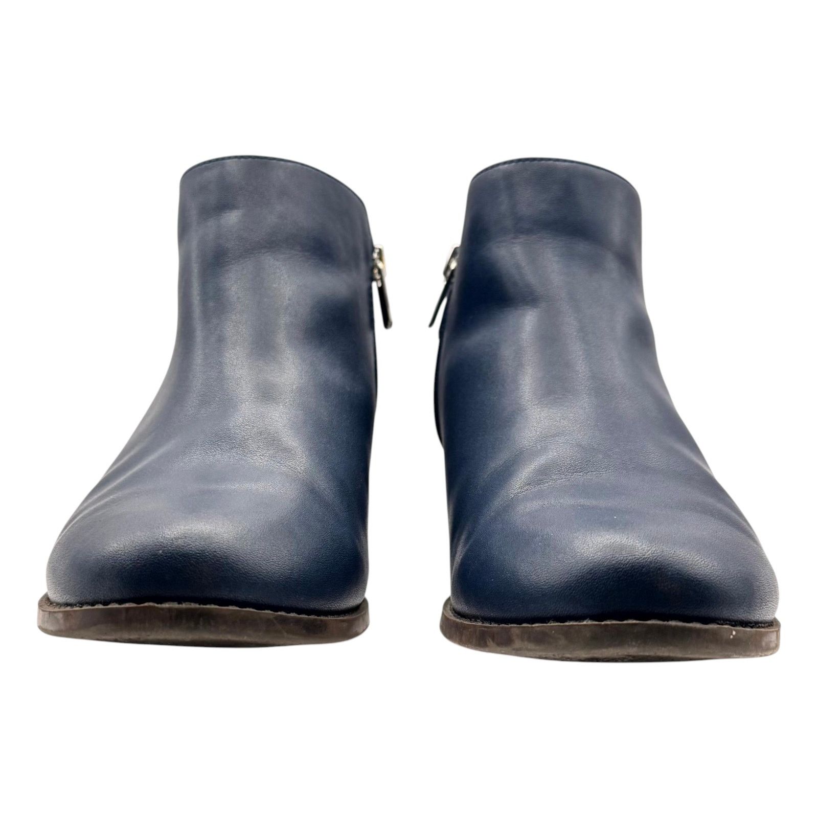 Vionic Vionic Millie Ankle Boot Leather Orthaheel Comfort Navy 8W Size US 8 / IT 38 - 2 Thumbnail