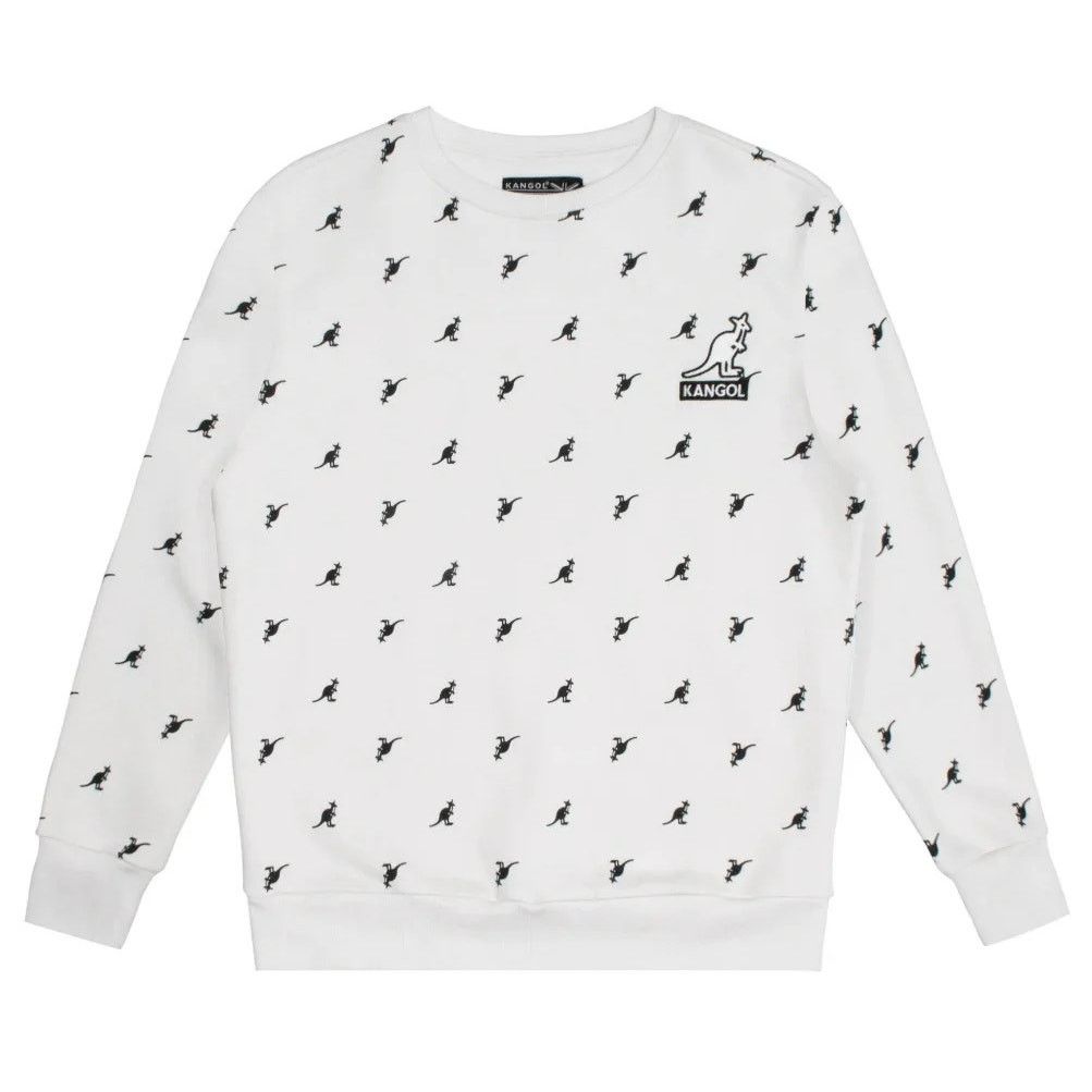 Kangol Kangol All Over Print Fleece Pullover Crewneck Sweatshirt Size US XL / EU 56 / 4 - 1 Preview