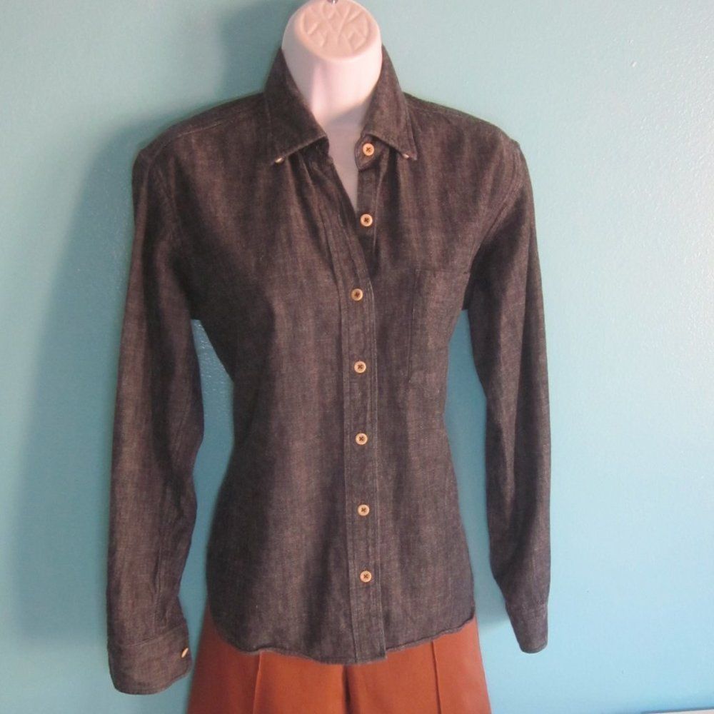 Brooklyn Tailors Brooklyn Tailors Custom Made Size L Dark Blue Denim Fitted S Size L / US 10 / IT 46 - 1 Thumbnail