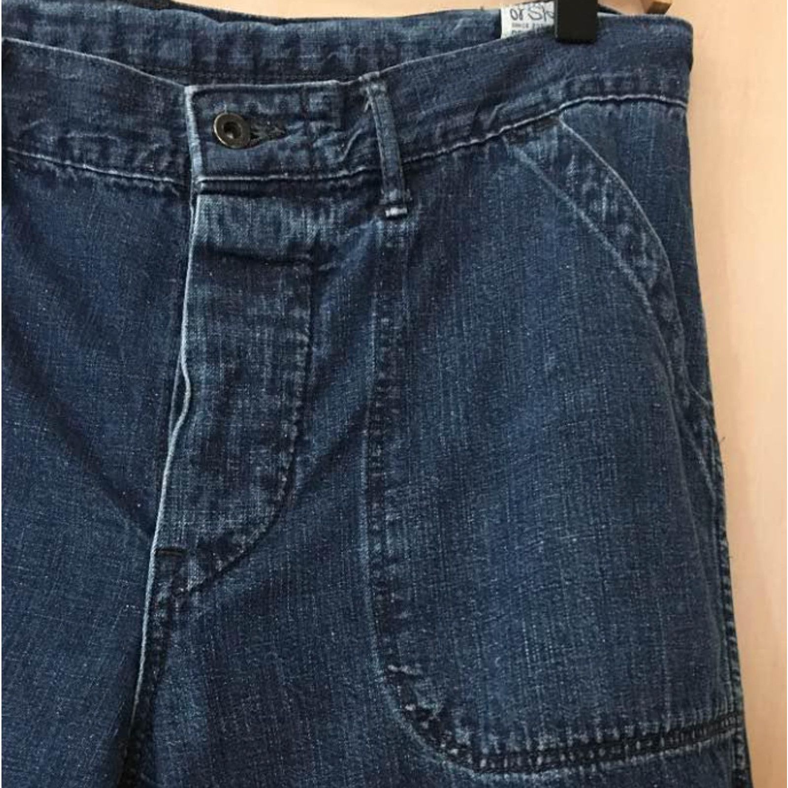 Orslow orSlow Indigo Nep Denim Fatigue Pants – Size 2 – Button Fly Size US 30 / EU 46 - 4 Thumbnail