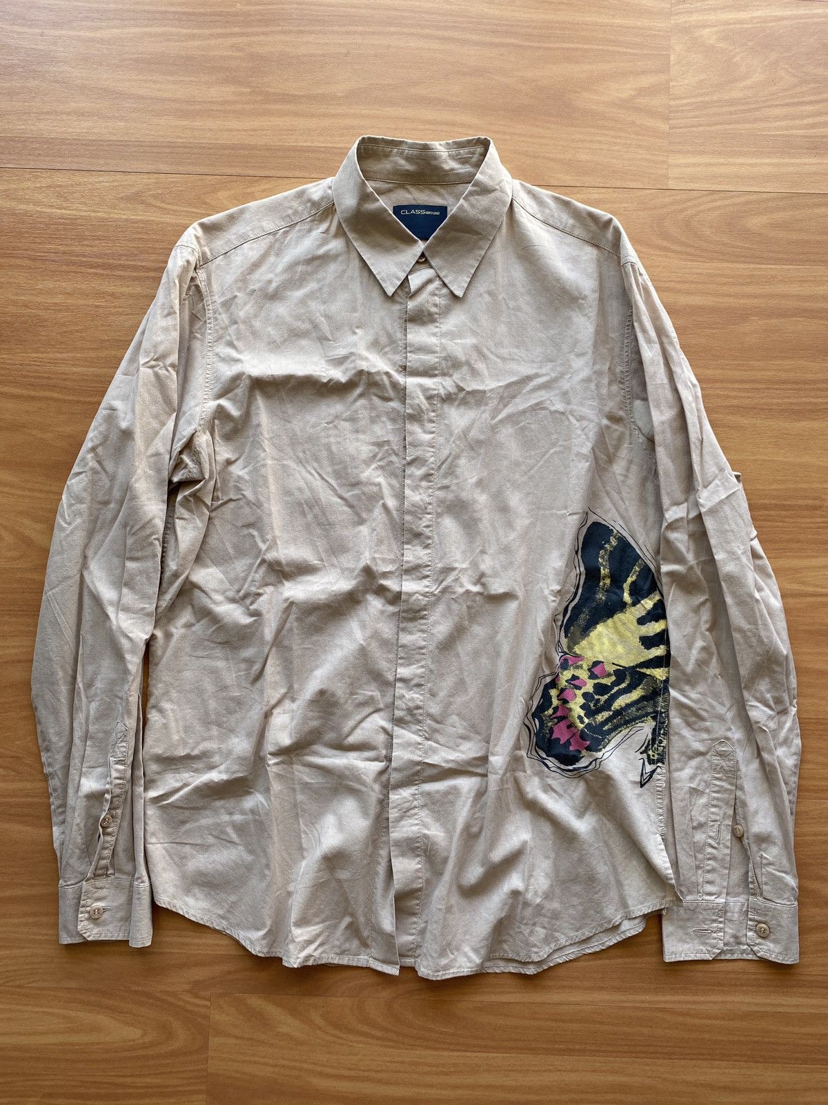 Roberto Cavalli Cavalli Butterfly Button Up Shirt Size US L / EU 52-54 / 3 - 2 Thumbnail