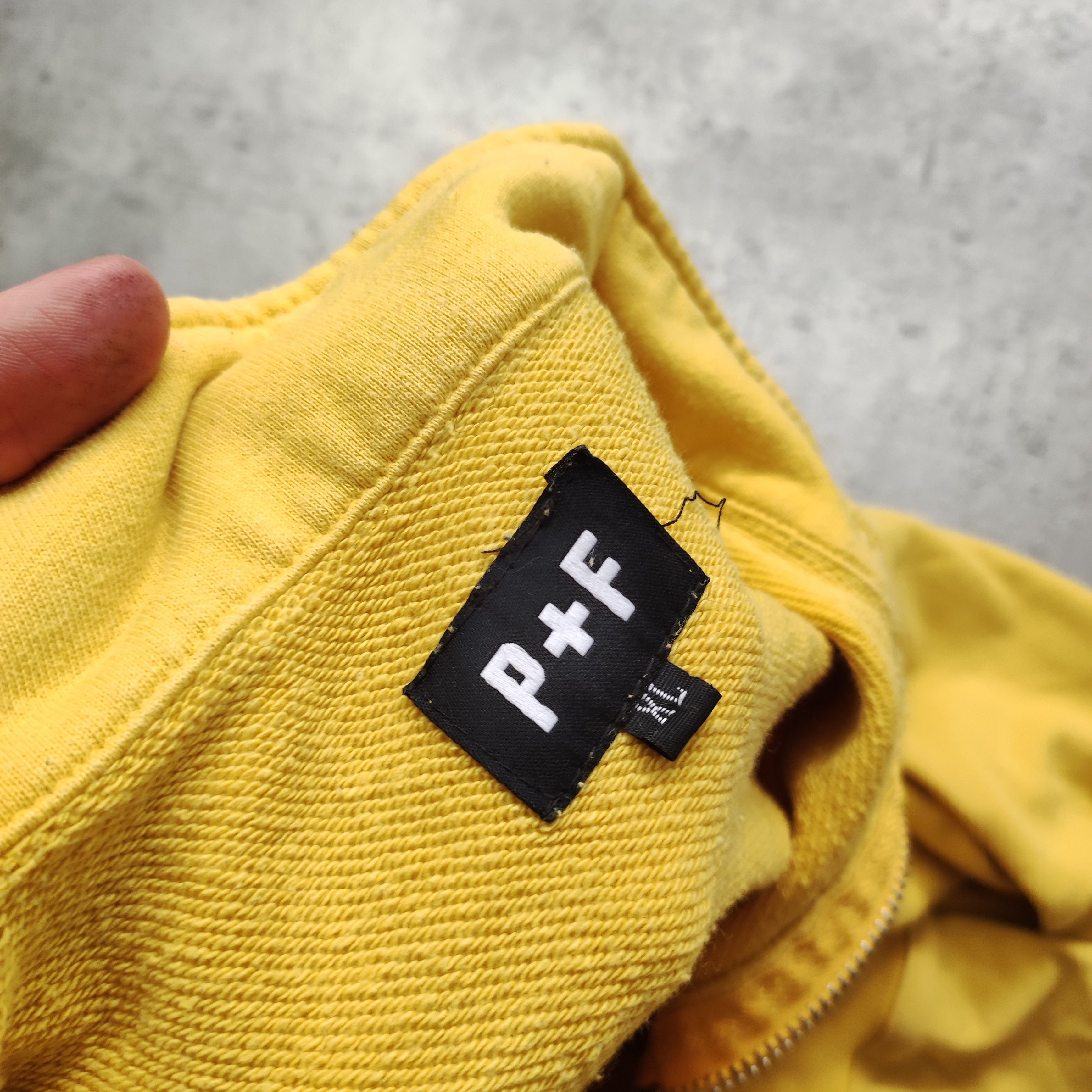 Places + Faces Places + Faces Big Classic Logo Yellow Zip Sweatshirt Size US M / EU 48-50 / 2 - 6 Thumbnail