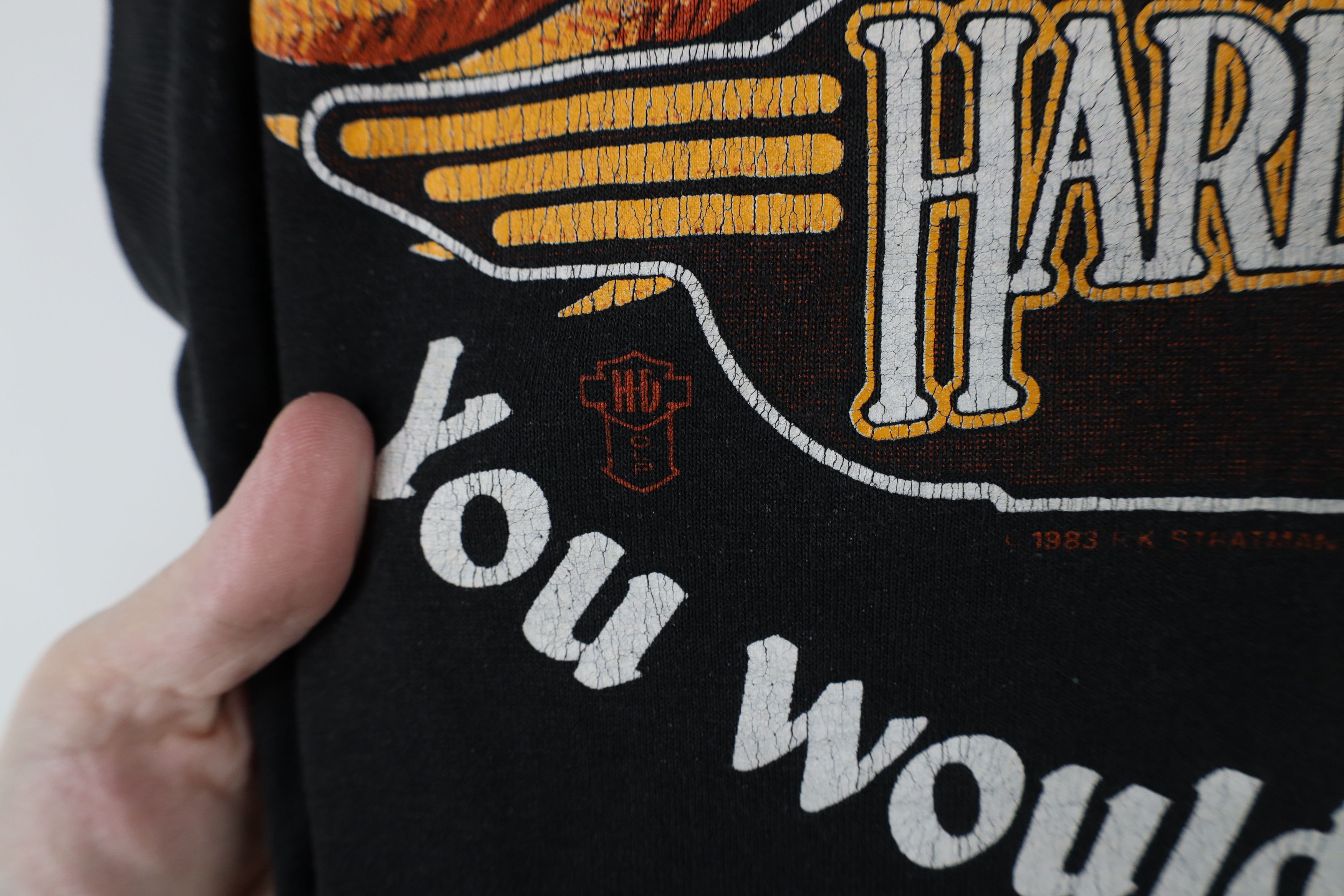 Harley Davidson × Vintage Vintage 80s Harley Davidson Sleeveless Muscle T-Shirt USA Size US XL / EU 56 / 4 - 5 Thumbnail