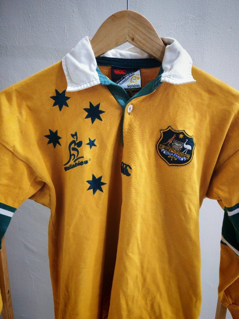 Canterbury of New Zealand × Man Made In Australia × Vintage Vintage Canterbury wallabies Australia Rugby jersey Size US S / EU 44-46 / 1 - 2 Thumbnail