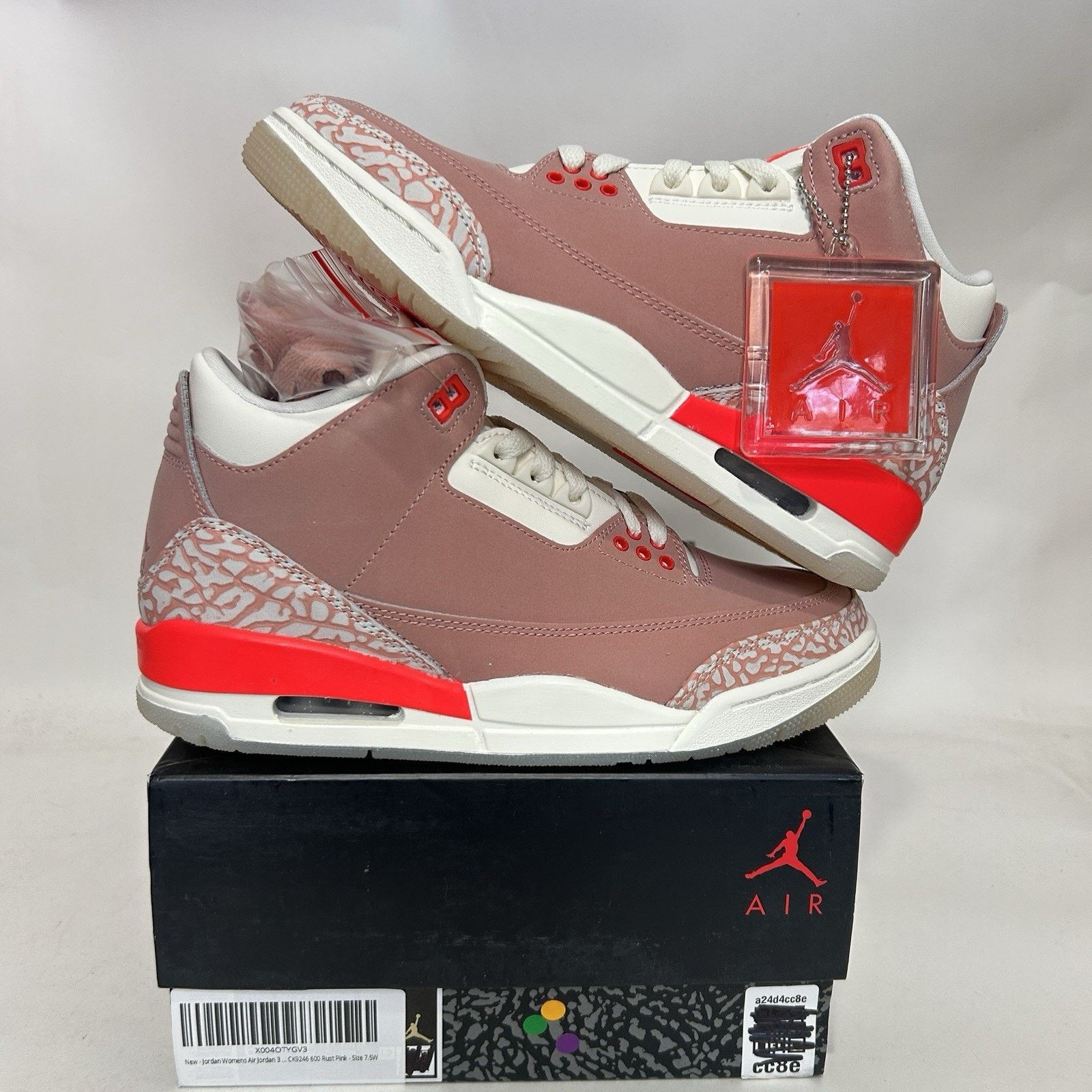 Jordan Brand Nike Air Jordan 3 Retro WMNS “Rust Pink Sail” CK9246-600 Size US 7.5 / IT 37.5 - 1 Thumbnail