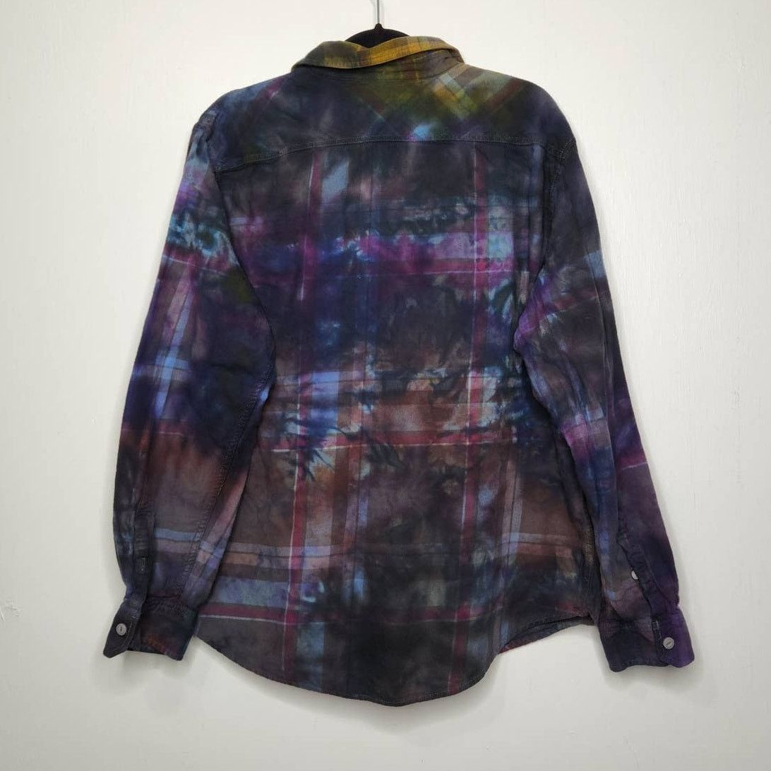 Mossimo Flannel Custom Ice Tie Dye Grunge Cobain Earth Tones Nature Size US XL / EU 56 / 4 - 6 Thumbnail
