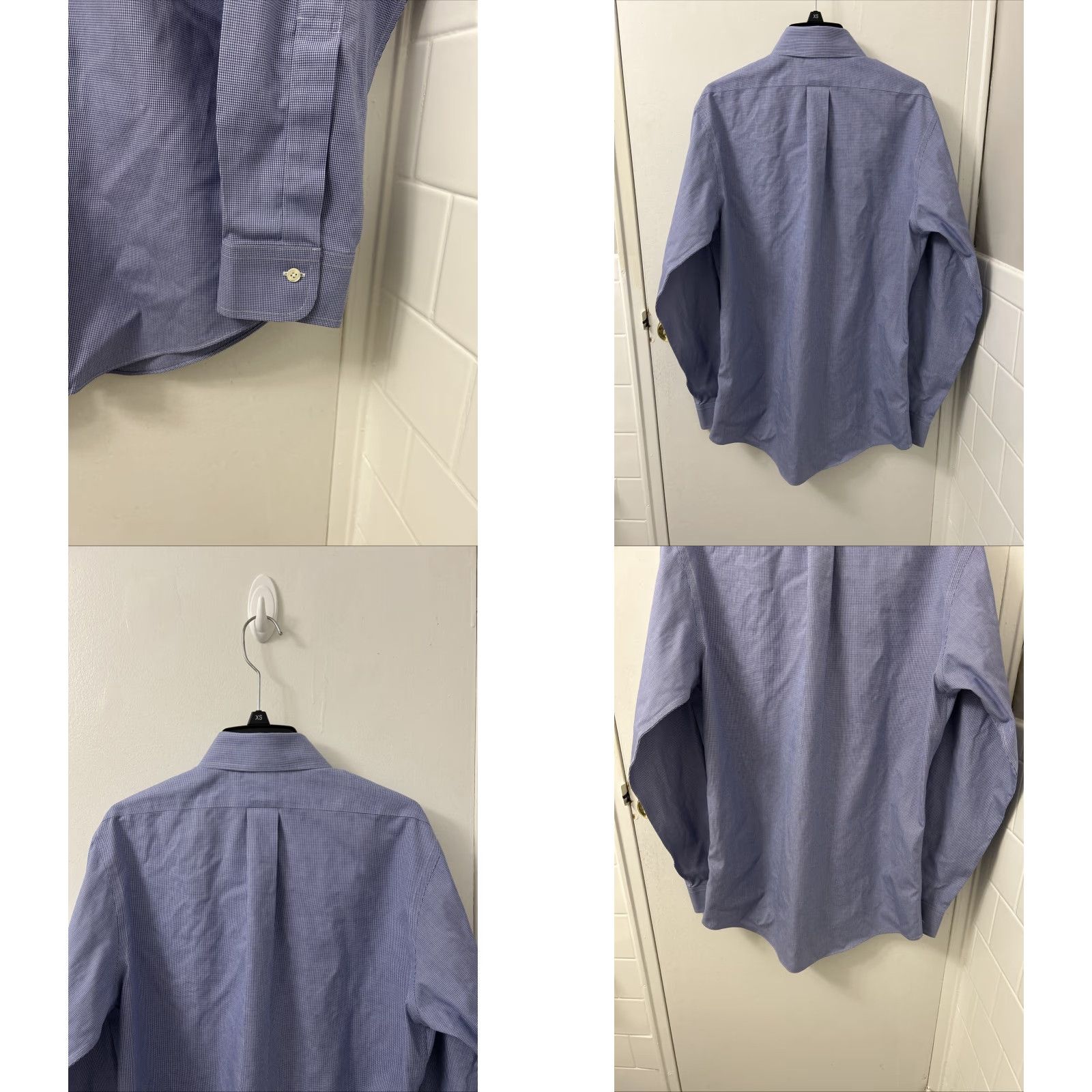 Brooks Brothers VINTAGE Brooks Brothers Original Polo Shirt Mens 14.5 Blue Houndstooth Regent Supima Button-Down Dress Shirt Mens Size US M / EU 48-50 / 2 - 8 Thumbnail