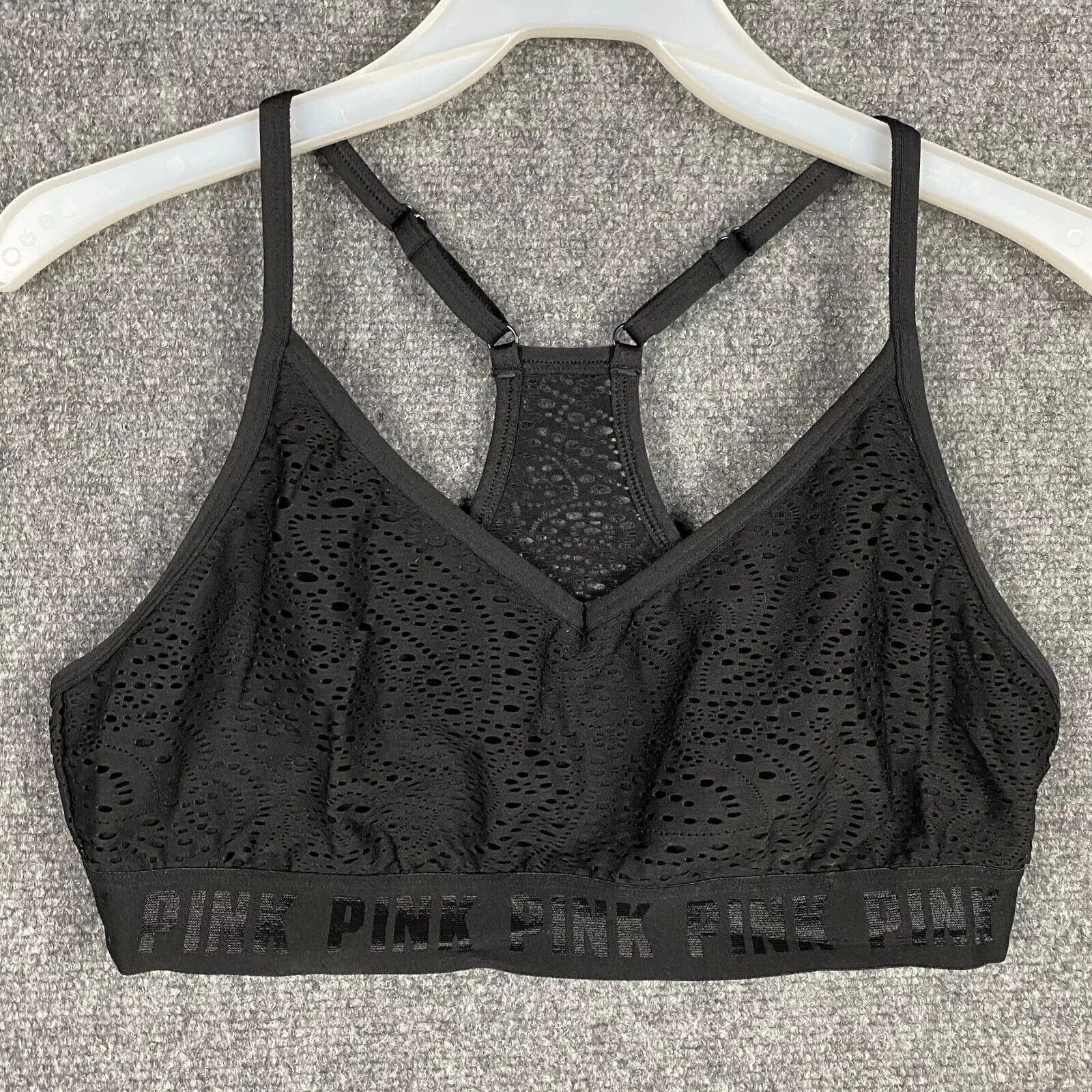 Pink PINK Sports Bra Large Women's Polyamide Blend Adults L Size L / US 10 / IT 46 - 1 Thumbnail