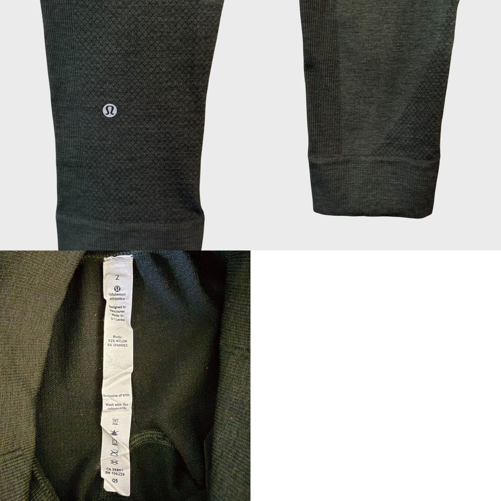 Lululemon Lululemon Seamlessly Street Crop Capri Legging Green Women's 2 Athletic Yoga Gym Size 26" / US 2 / IT 38 - 8 Thumbnail