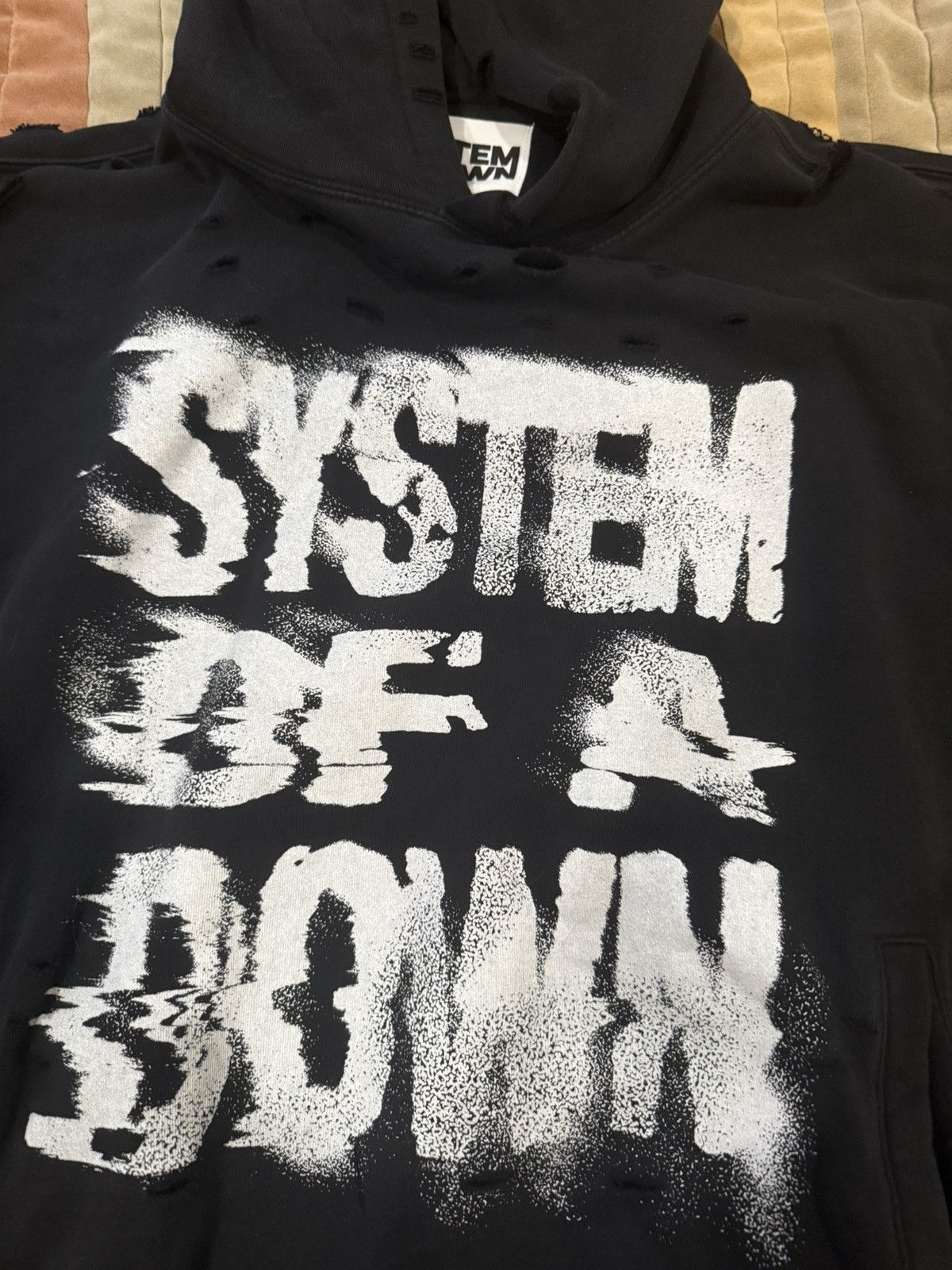 Band Tees System of a Down 2024 Tour Black Distressed Pullover Hoodie Size US L / EU 52-54 / 3 - 2 Thumbnail
