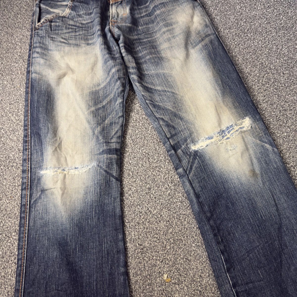 Beauty Beast 🔥🇯🇵 Japanese Denim Edwin Blue Trip Boot Cut Jeans W32 Size US 32 / EU 48 - 4 Thumbnail