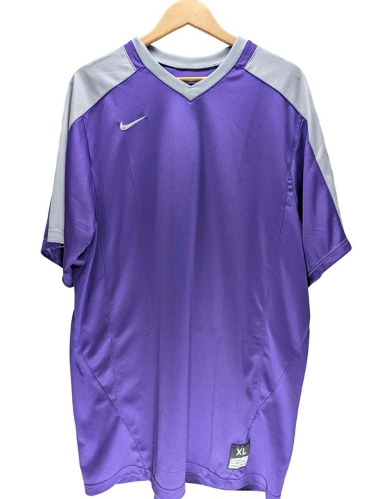 Nike Nike Dri-FIT Jersey Men’s Extra Large V-Neck Purple Gray Size US L / EU 52-54 / 3 - 1 Thumbnail