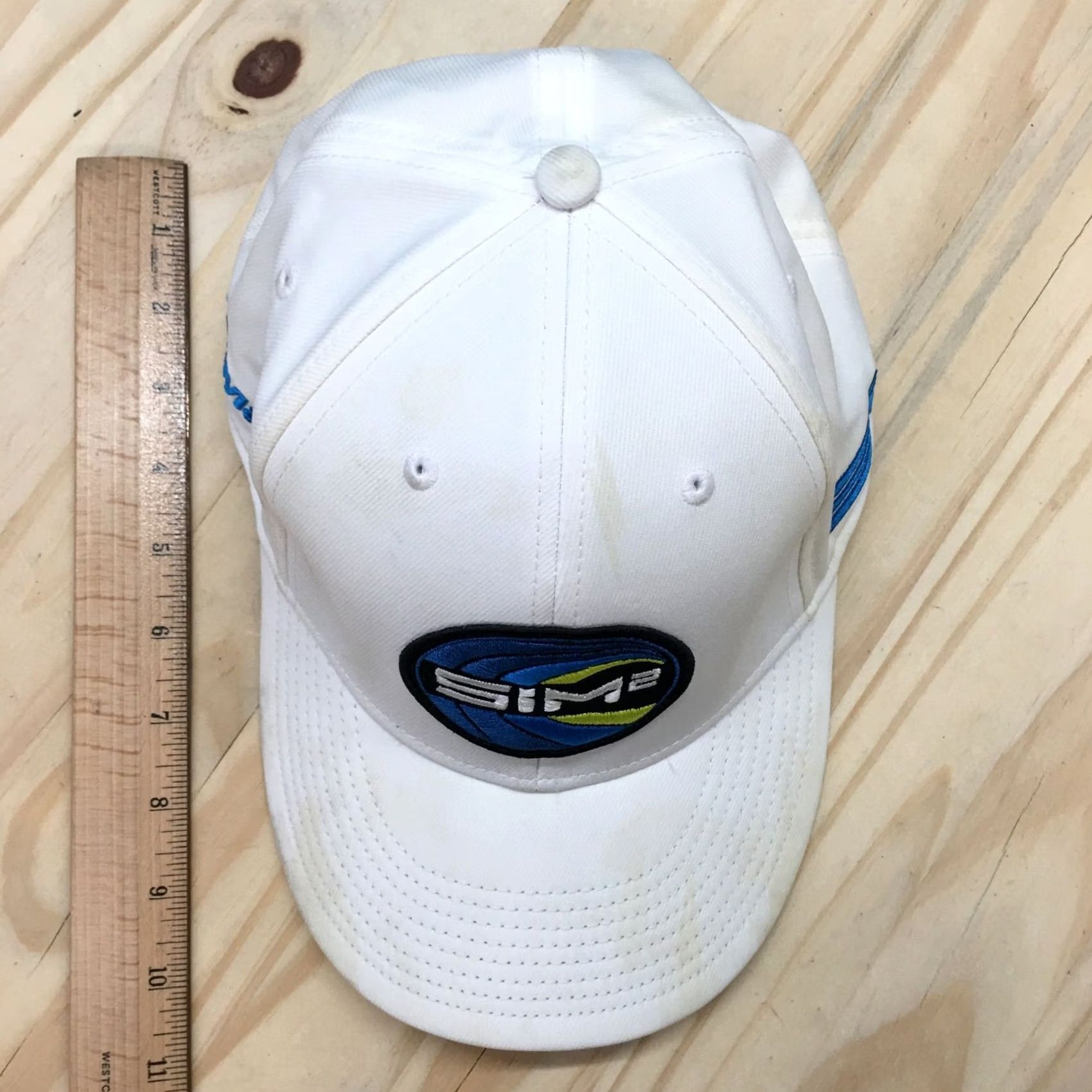 TaylorMade Taylor Made SIM 2 Baseball Cap Hat Mens White OS Curved Brim Embroidered Logo Size ONE SIZE - 3 Thumbnail