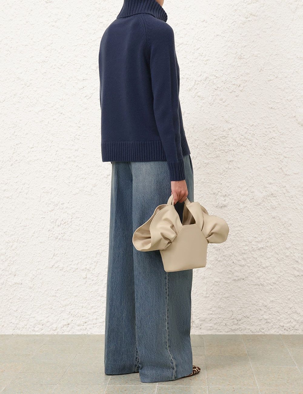 Zimmermann oc11z0825 Funnel Neck Sweater in Marine Blue Size L / US 10 / IT 46 - 4 Thumbnail