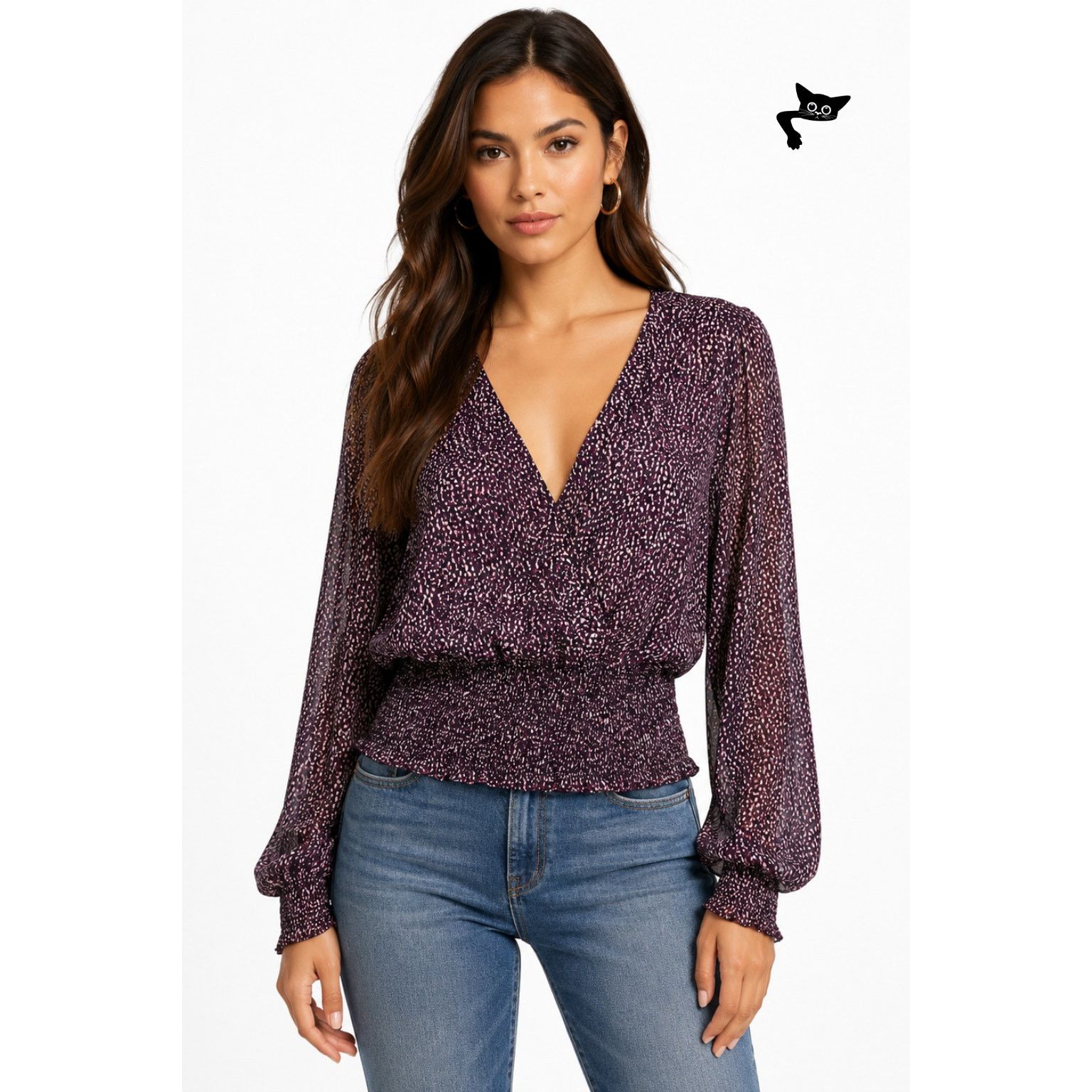 Parker Parker Matilda Funfetti Silk Blouse Women XS Purple Size XS / US 0-2 / IT 36-38 - 8 Thumbnail