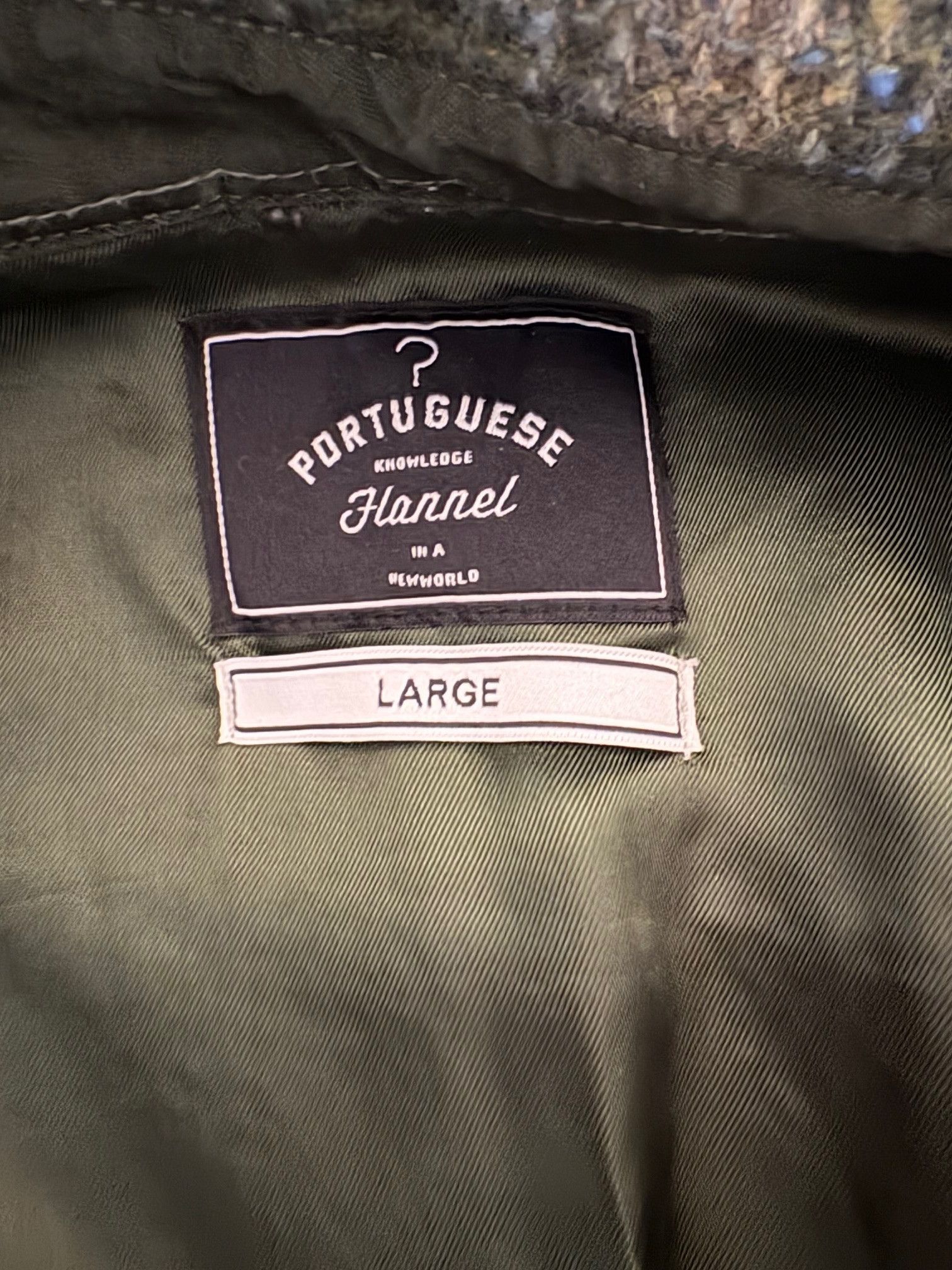 Portuguese Flannel Portugese Flannel Waffle Overshirt - Green Size US L / EU 52-54 / 3 - 4 Thumbnail