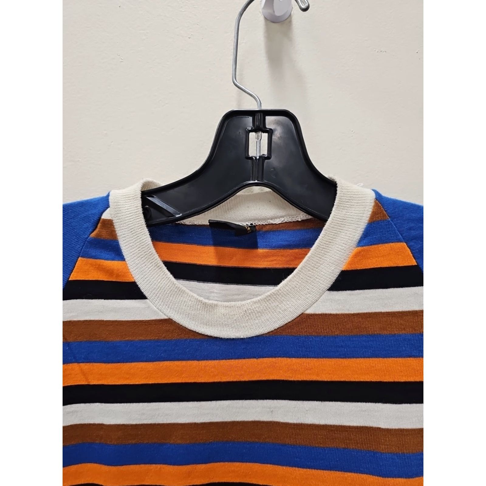 Vintage VINTAGE Puritan Short Sleeve Shirt Blue 70s Striped Hippy Large Shirt Mens Size US L / EU 52-54 / 3 - 3 Thumbnail