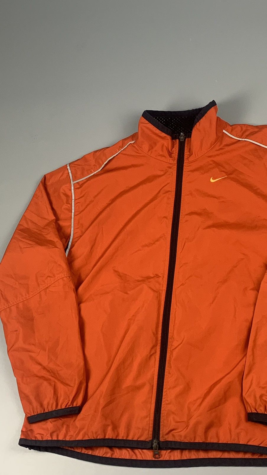 Nike × Vintage Nike vintage track jacket orange swoosh Size US L / EU 52-54 / 3 - 2 Thumbnail