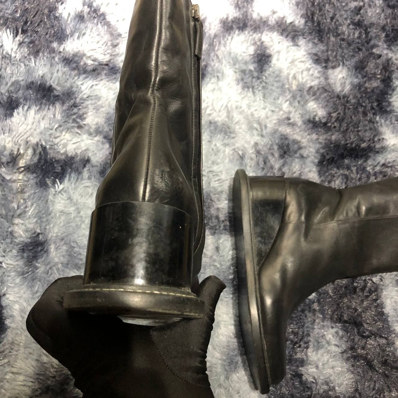 Jil Sander Jil Sander Wedge Ankle Zip Leather boots Size US 7.5 / IT 37.5 - 9 Thumbnail