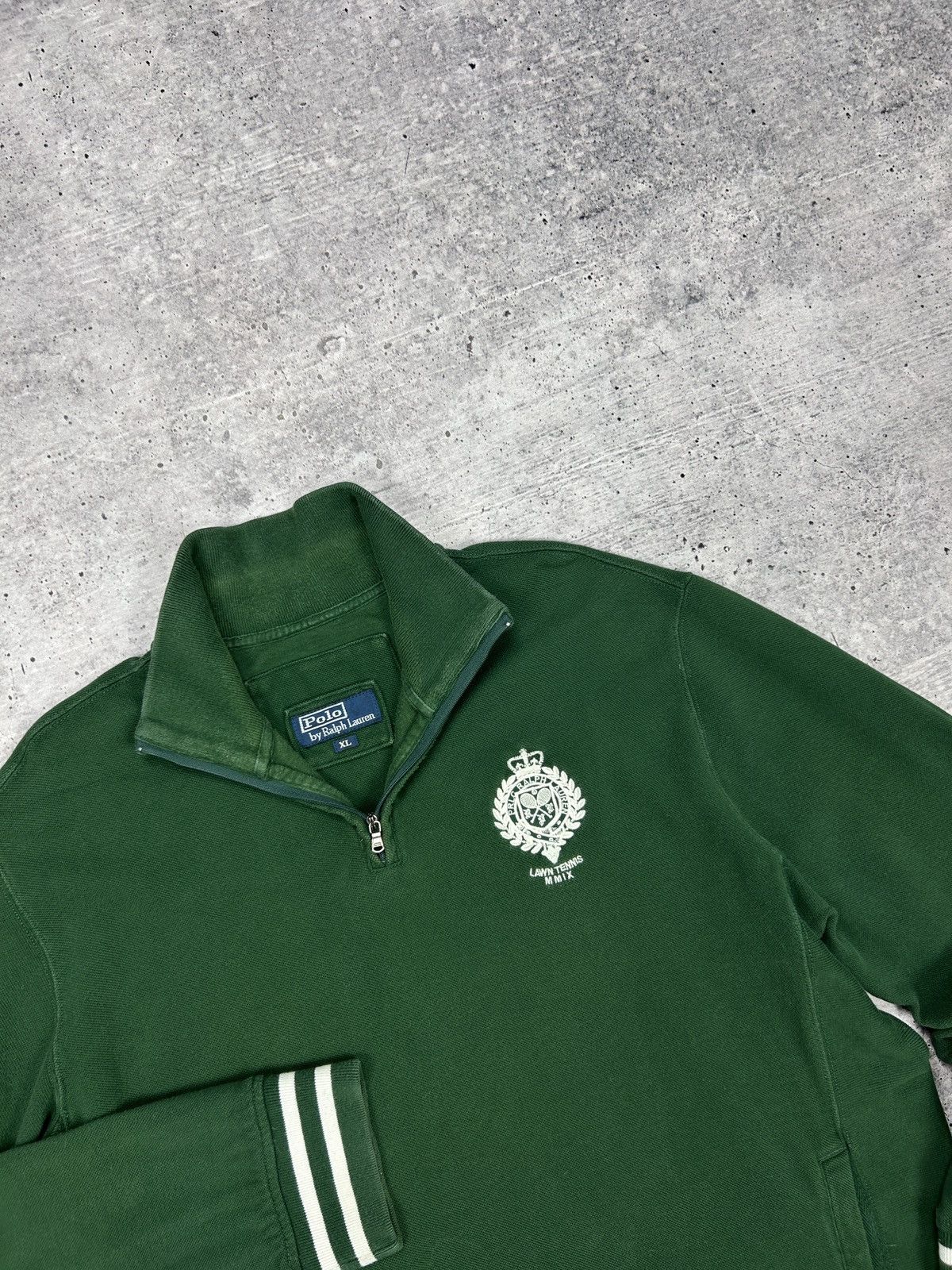 Designer × Polo Ralph Lauren × Vintage Vintage Polo Ralph Lauren 90’s Y2K Style 1/3 Zip Sweatshirt Size US XL / EU 56 / 4 - 11 Thumbnail