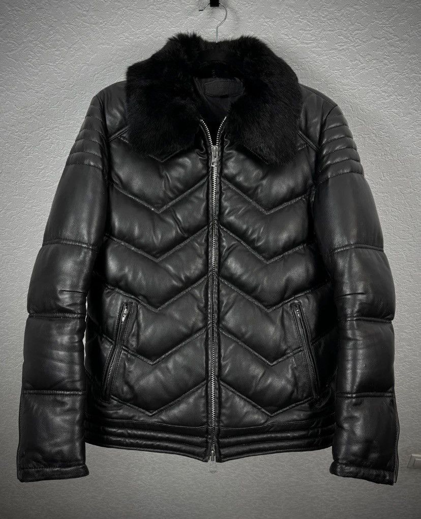 JACKROSE Jack Rose Chunky Fur Leather Puffer Jacket | Grailed
