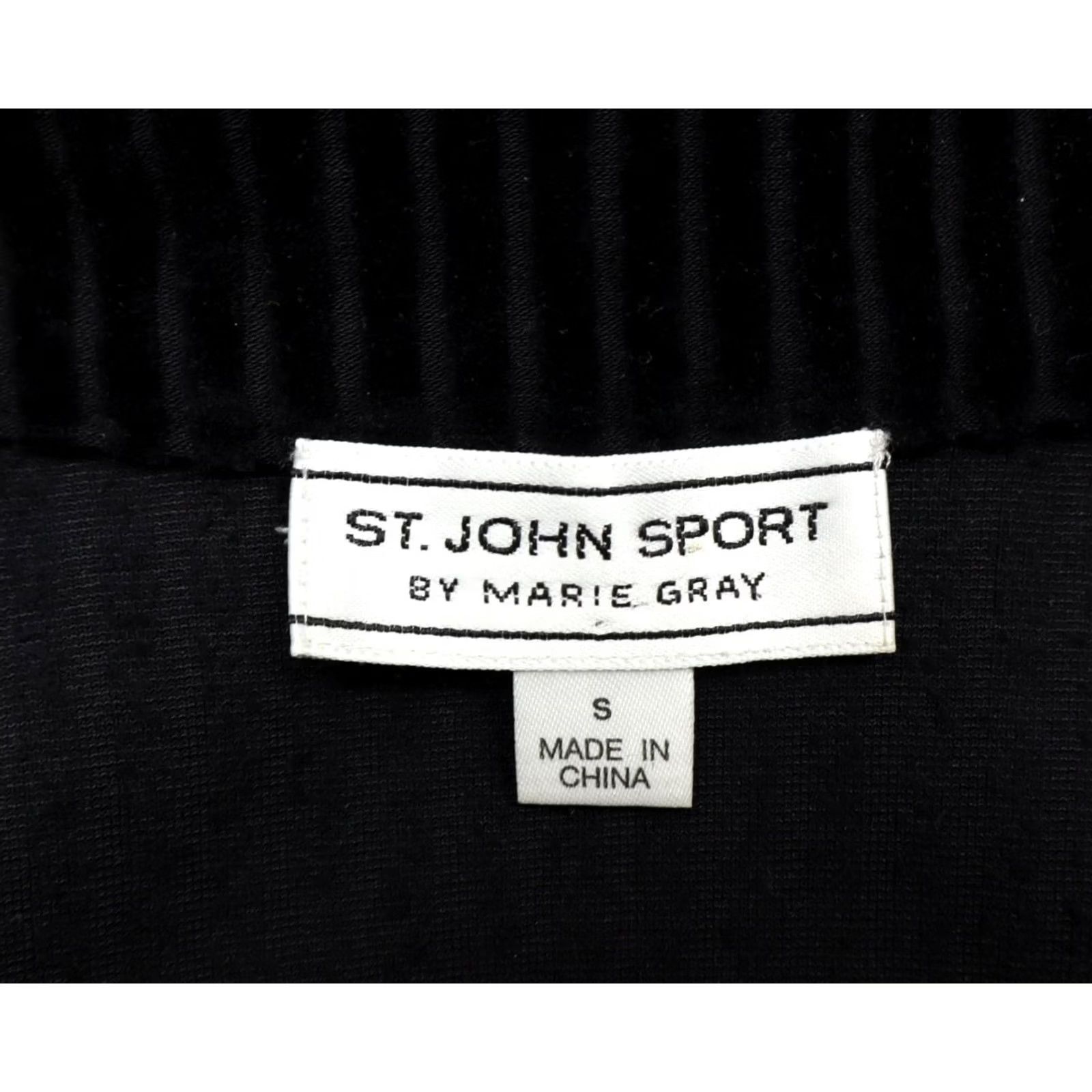 St. John St John Sport Women's Striped Black Jacket Full Zip WSTJS48770 Sz S Size S / US 4 / IT 40 - 4 Thumbnail