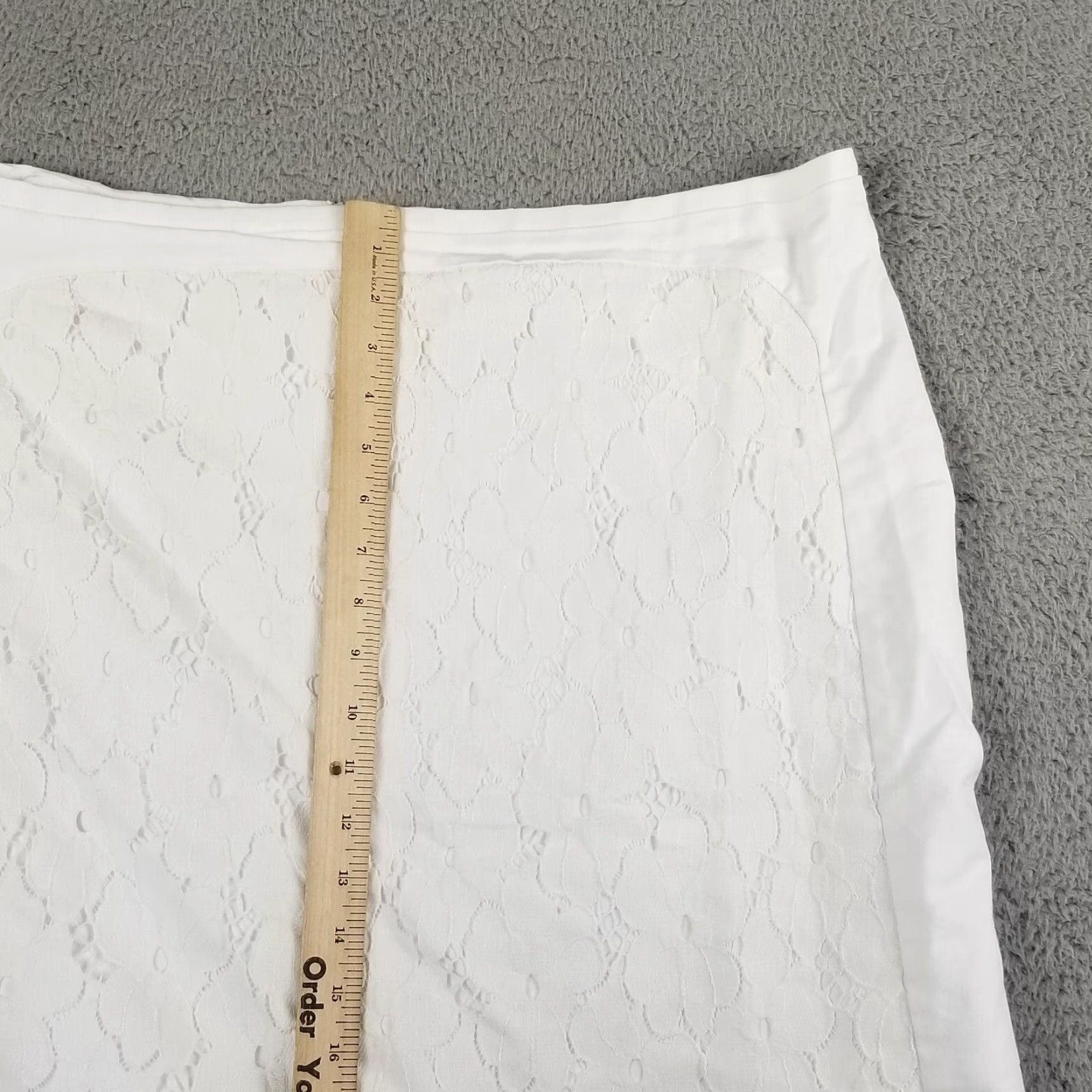 Worthington Worthington Lined Sheer Lace White Knee-length A-line Skirt Plus 20W Vintage No Mens Womens Girls Size 42" / US 20 - 4 Thumbnail