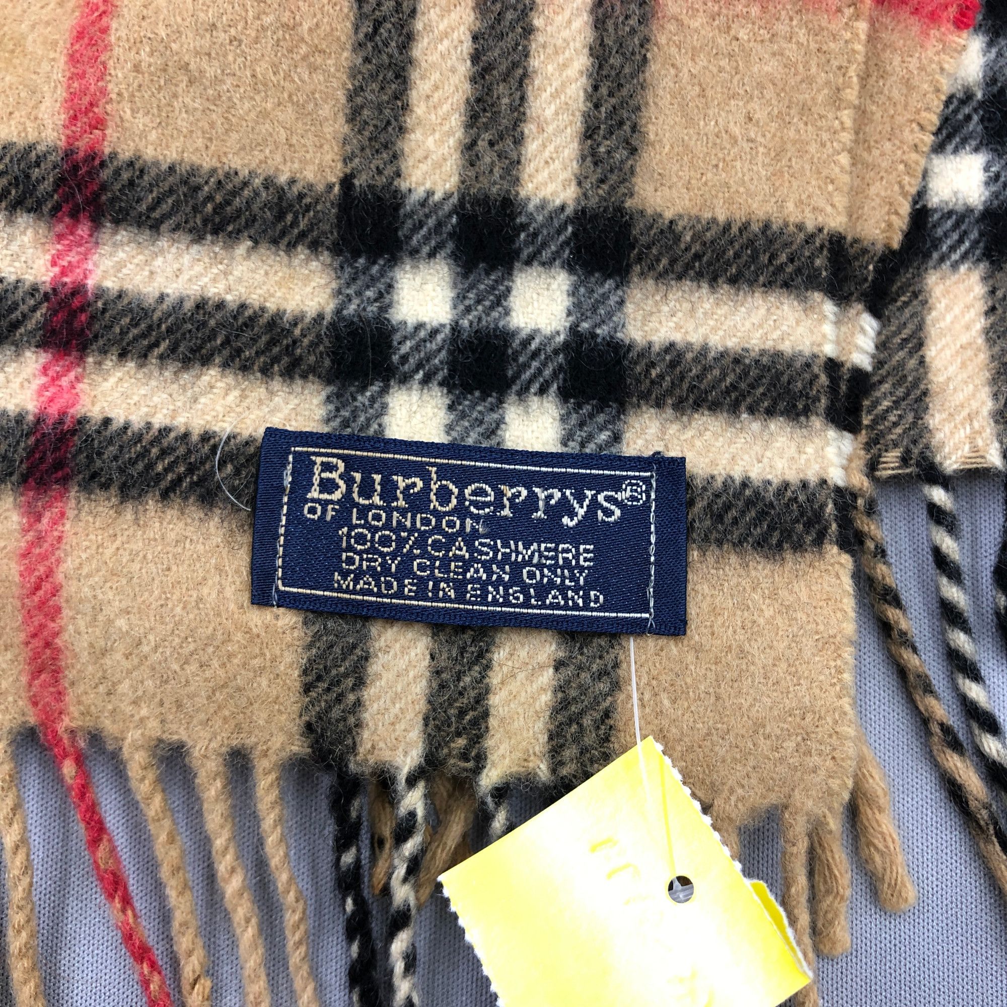 Burberry Vintage Burberry Scarf Muffler Wool Cashmere Scarves Size ONE SIZE - 4 Thumbnail