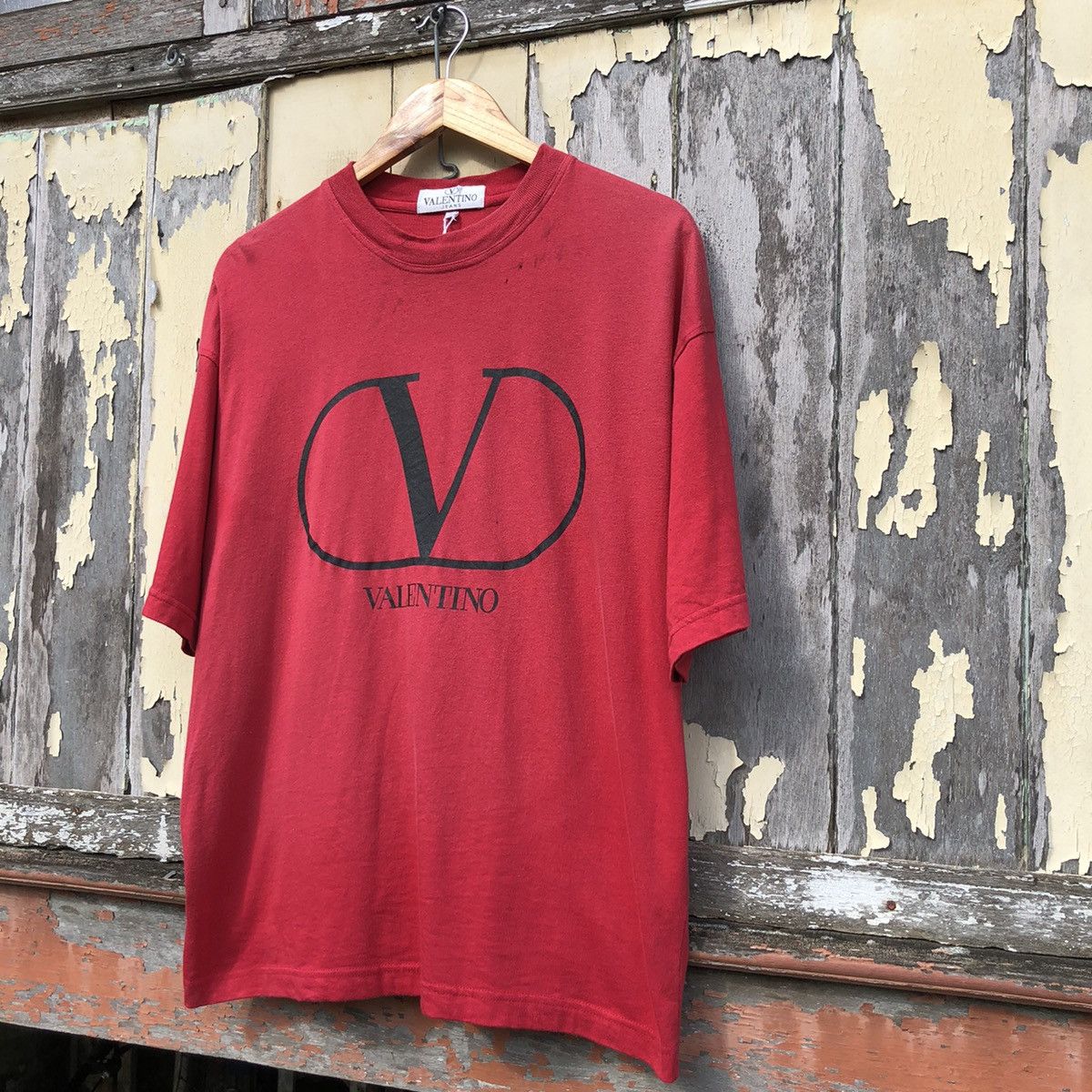 Valentino 🔥Steals🔥 Vintage 90s Faded VELENTINO Over Saiz Tshirt Size US M / EU 48-50 / 2 - 2 Thumbnail