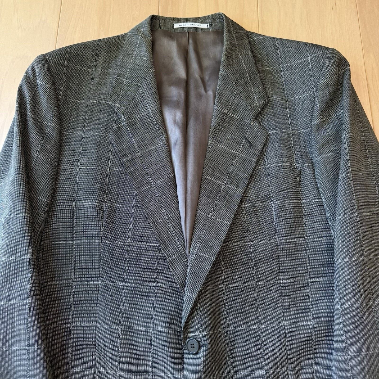 Yves Saint Laurent Yves Saint Laurent Blazer Large Dark Gray Striped Vintage Size 42R - 3 Thumbnail