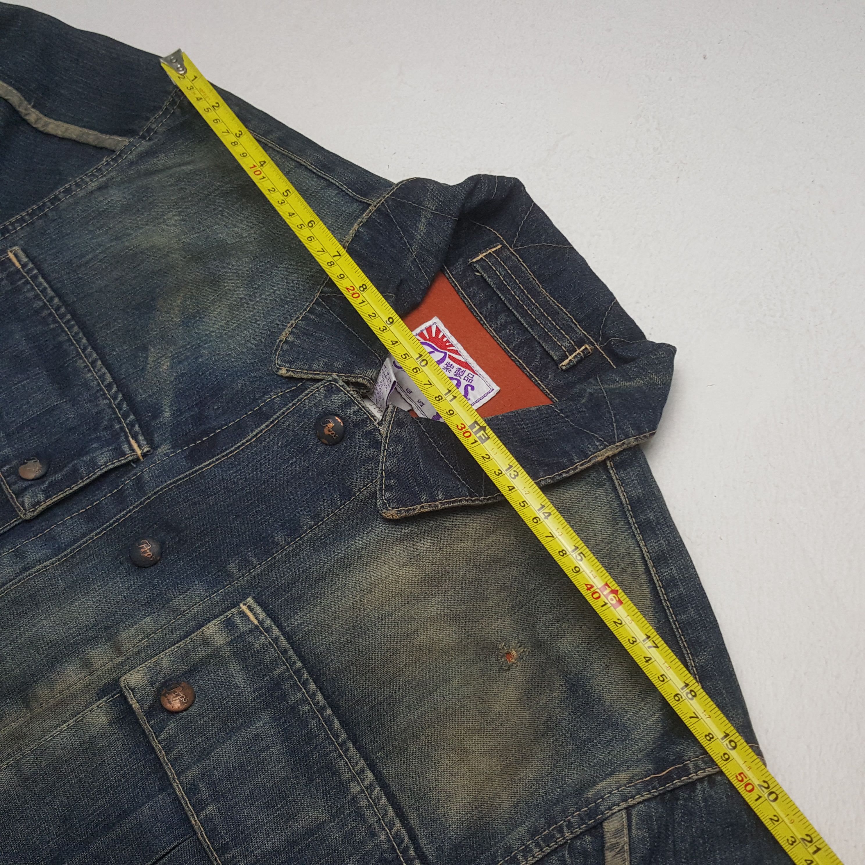 Prps Vintage PRPS Acid Wash Denim Bikers Punk Jacket Size US M / EU 48-50 / 2 - 10 Thumbnail