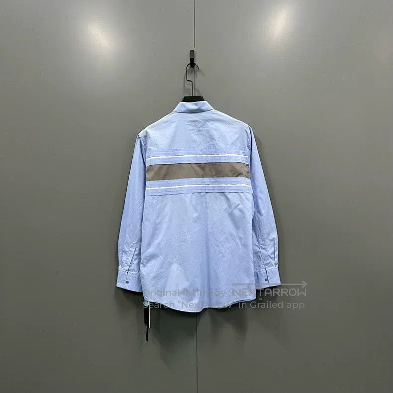 Hermes Hermes size 41 Light Blue Patchwork Shirt Size US L / EU 52-54 / 3 - 2 Thumbnail